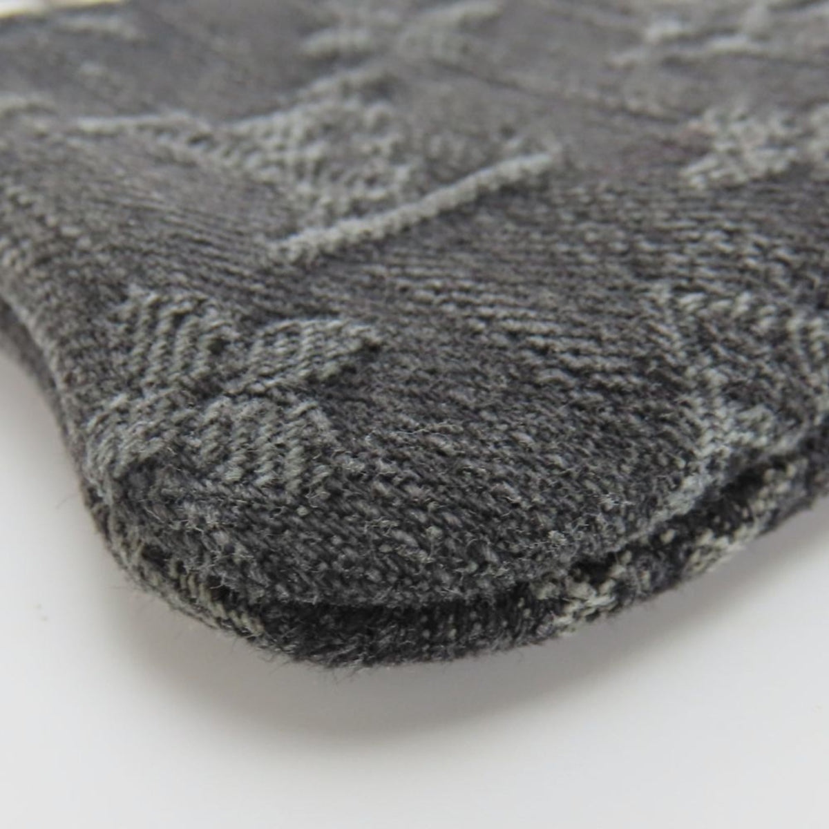 Louis Vuitton Black Gray Monogram Denim Coin Purse/Coin Case (Pre-Owned)