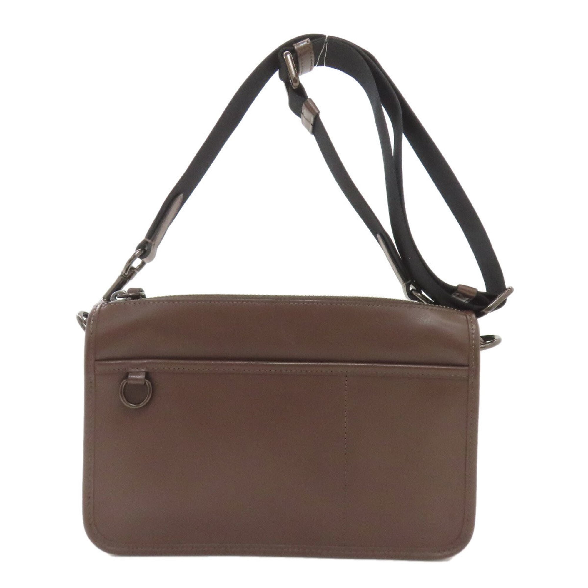 Coach Brown Leather Shoulder Bag (Pre-Owned)