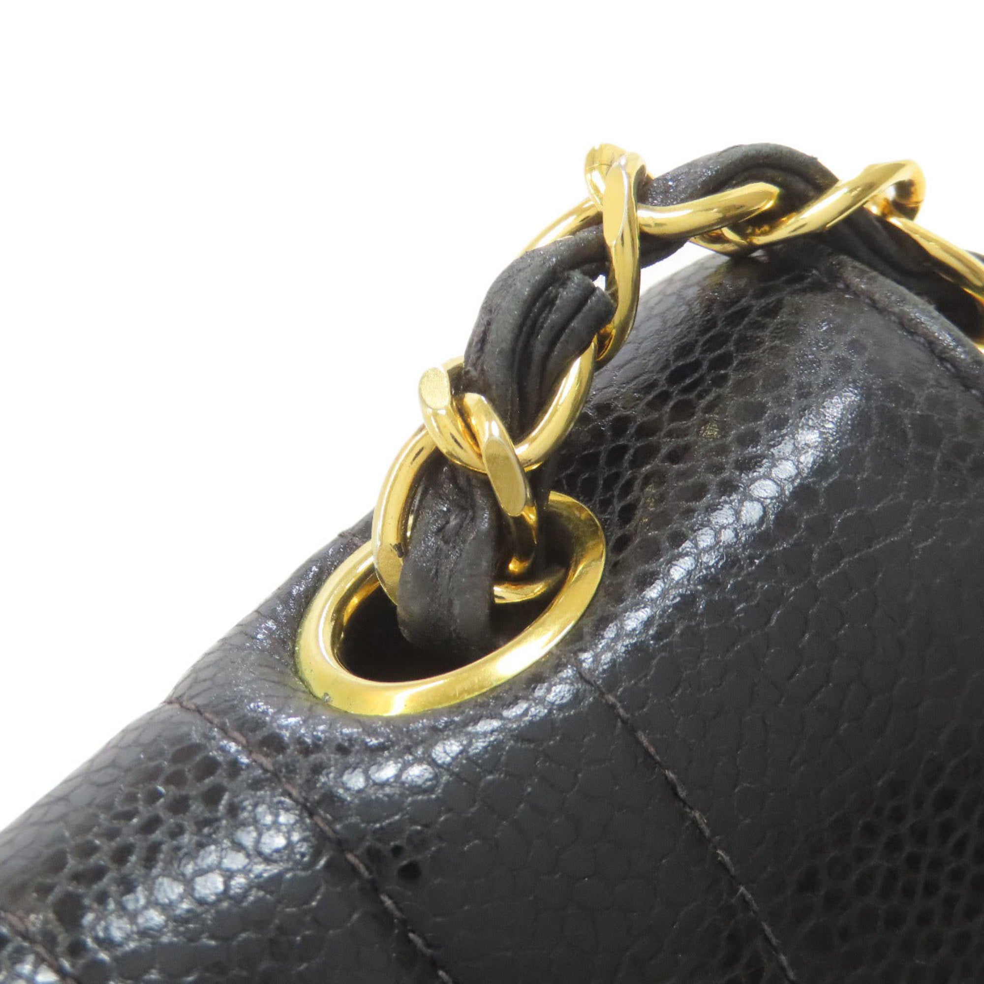 Chanel Black Leather Shoulder Bag (Pre-Owned)
