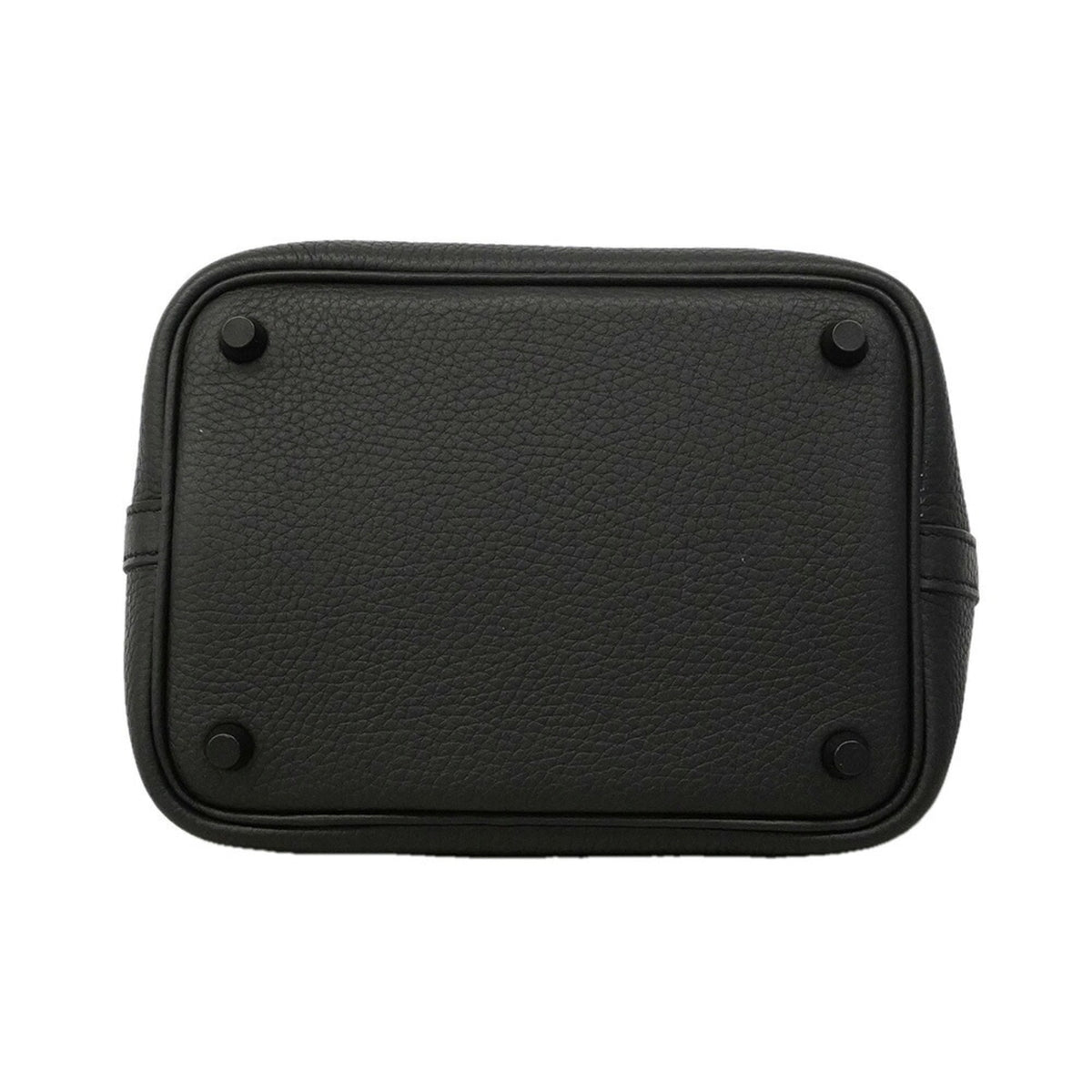Hermes Black Taurillon Clemence Leather Handbag (Pre-Owned)