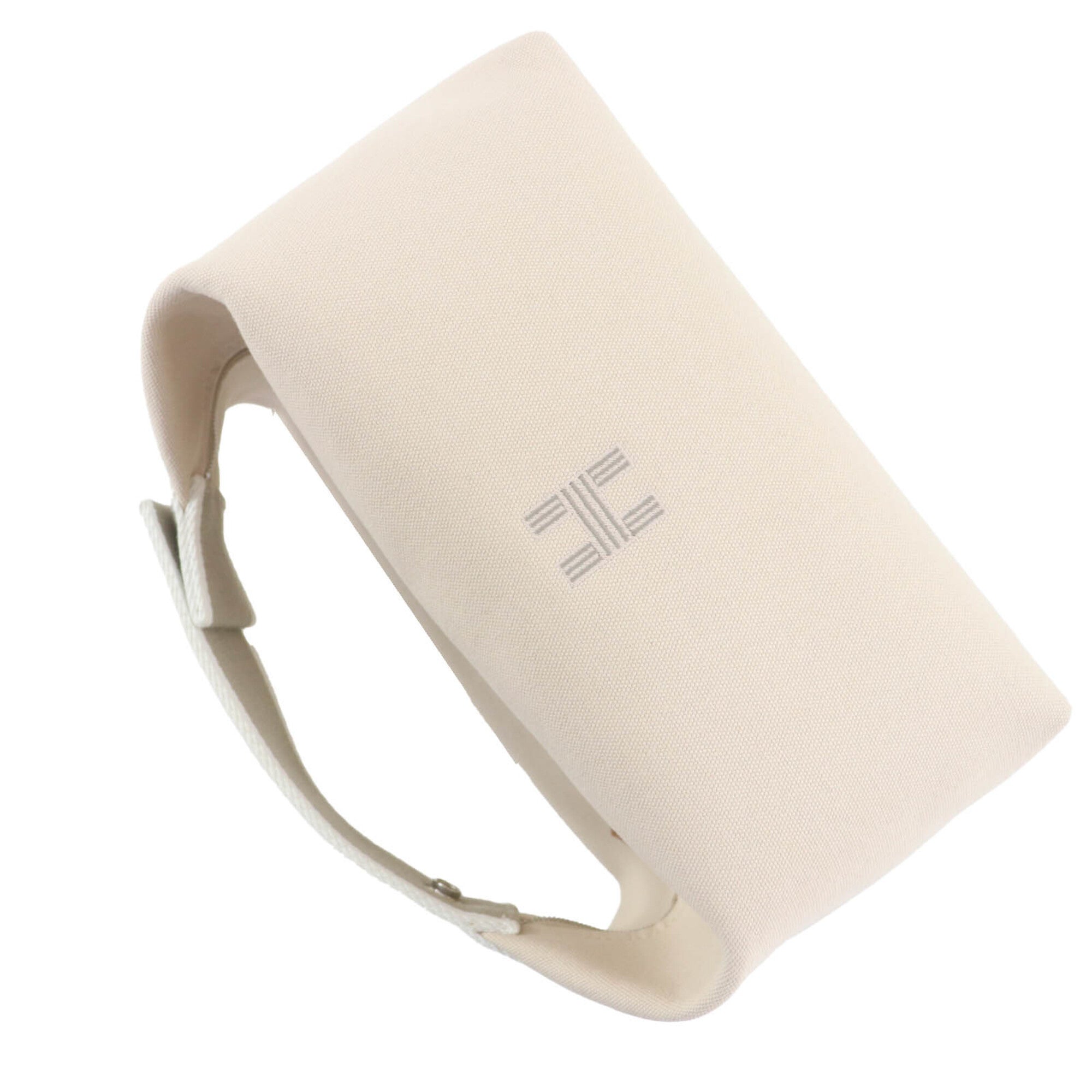 Hermes Ivory Cotton Handbag Pouch (Pre-Owned)