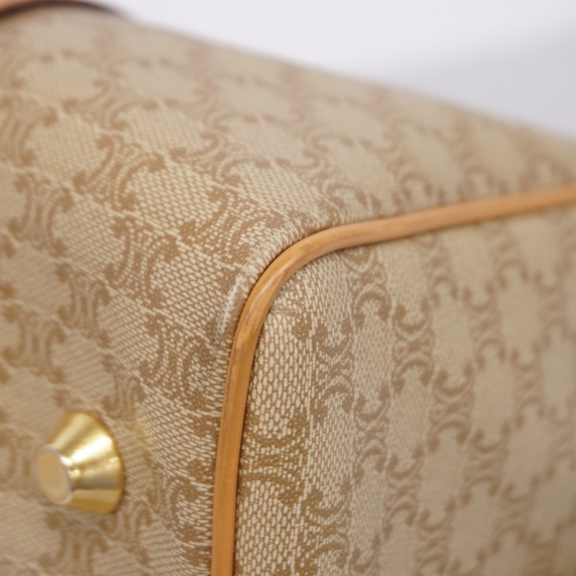 Celine Beige Pvc Handbag (Pre-Owned)