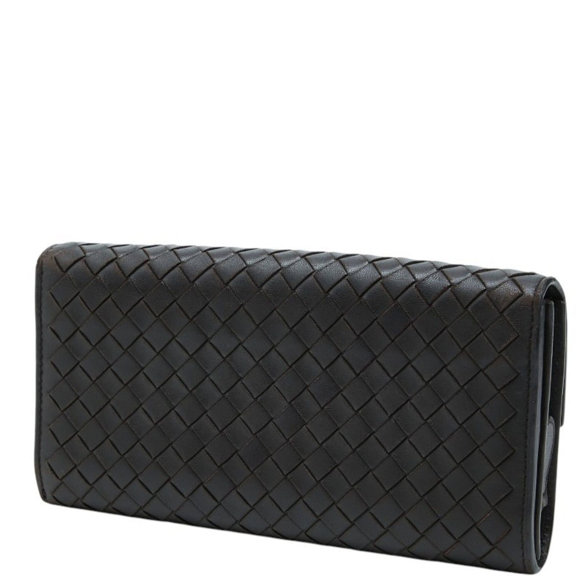 Bottega Veneta Brown Leather Long Wallet (Bi-Fold) (Pre-Owned)