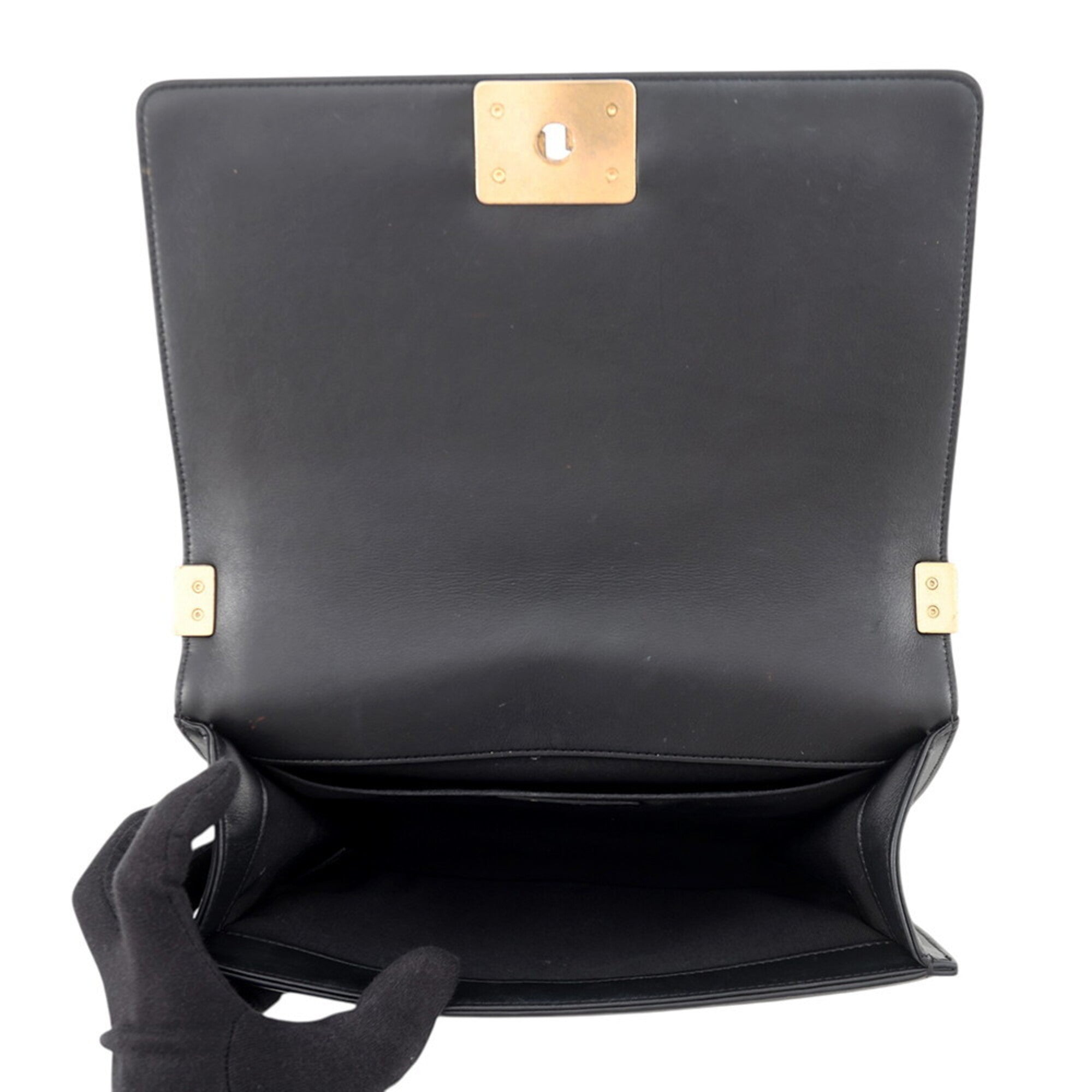 Chanel Black Handbag Shoulder Bag (Pre-Owned)