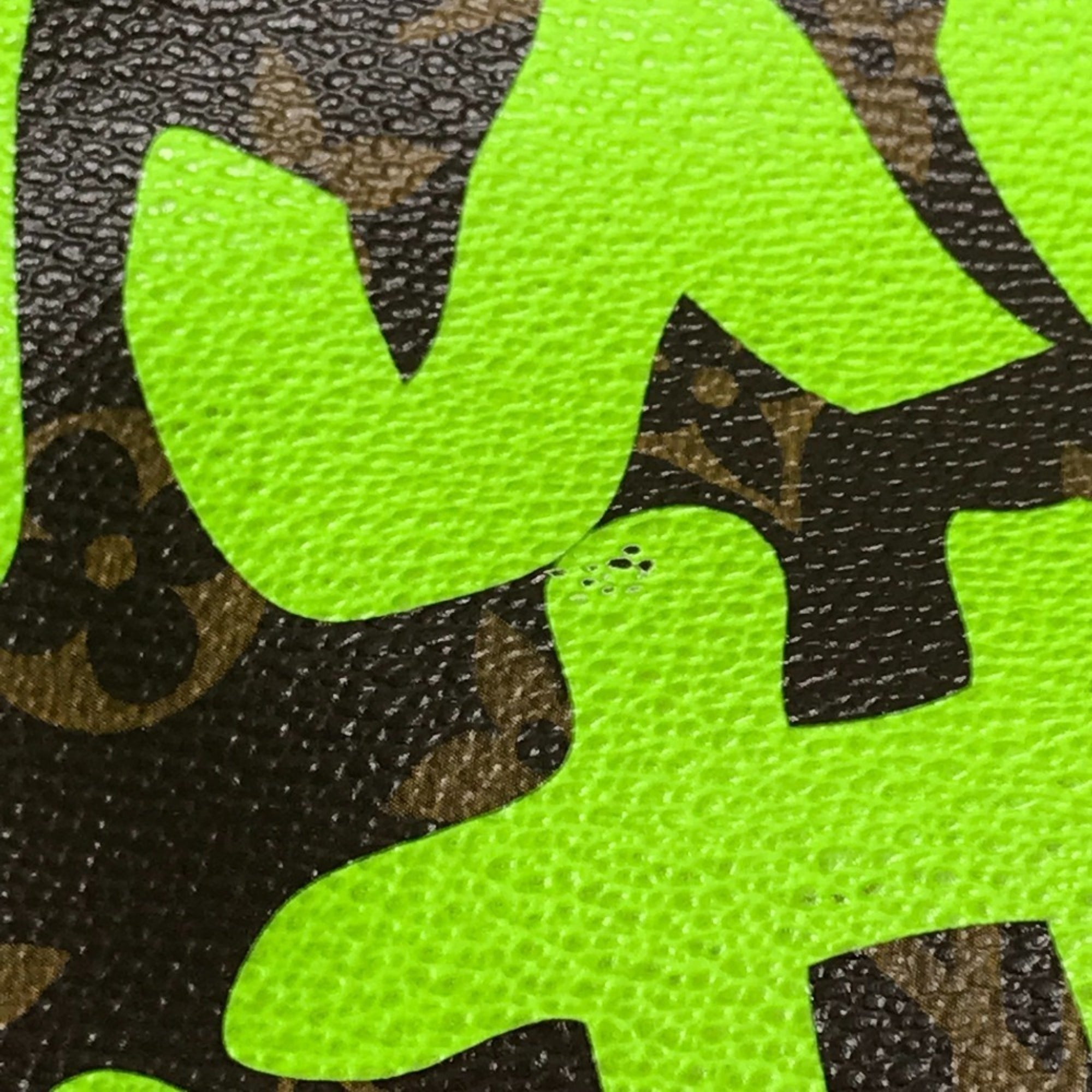 Louis Vuitton Brown Green Vert Monogram Graffiti Shoulder Bag Tote Bag (Pre-Owned)