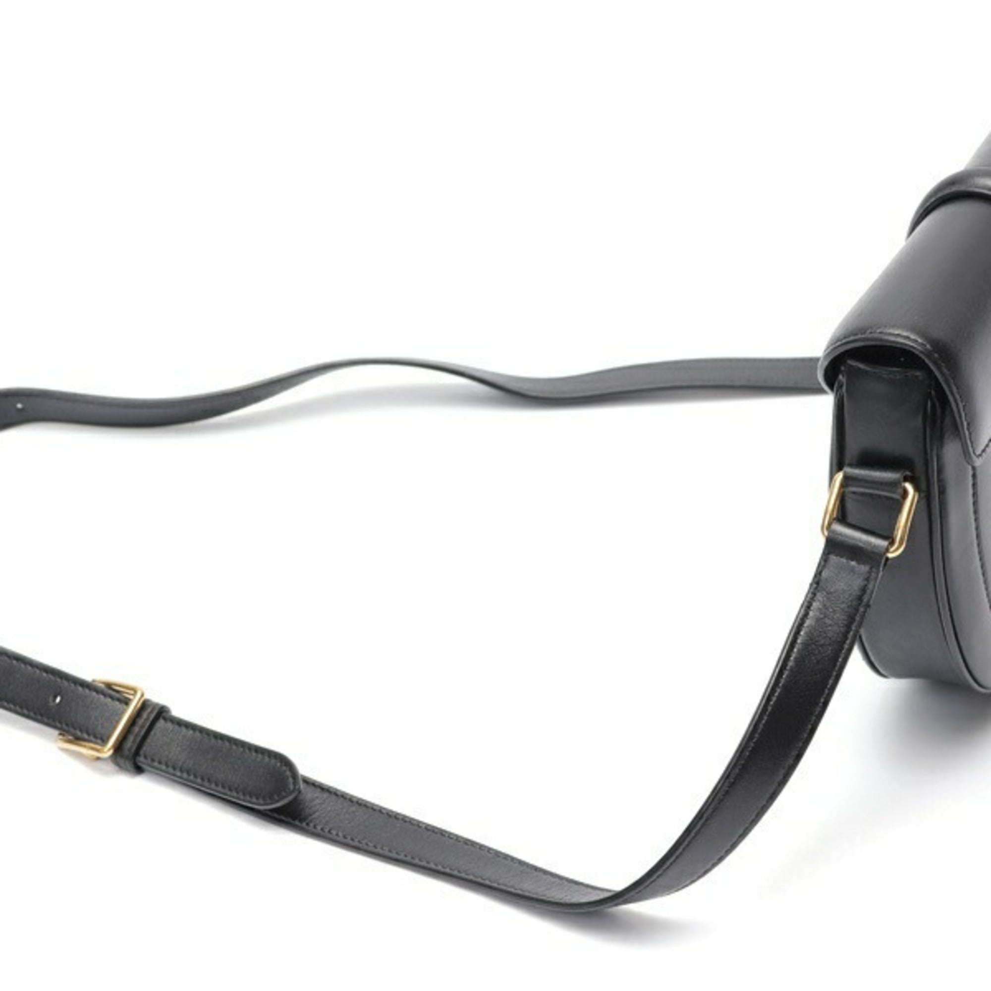 Celine Black Leather Shoulder Bag (Pre-Owned)
