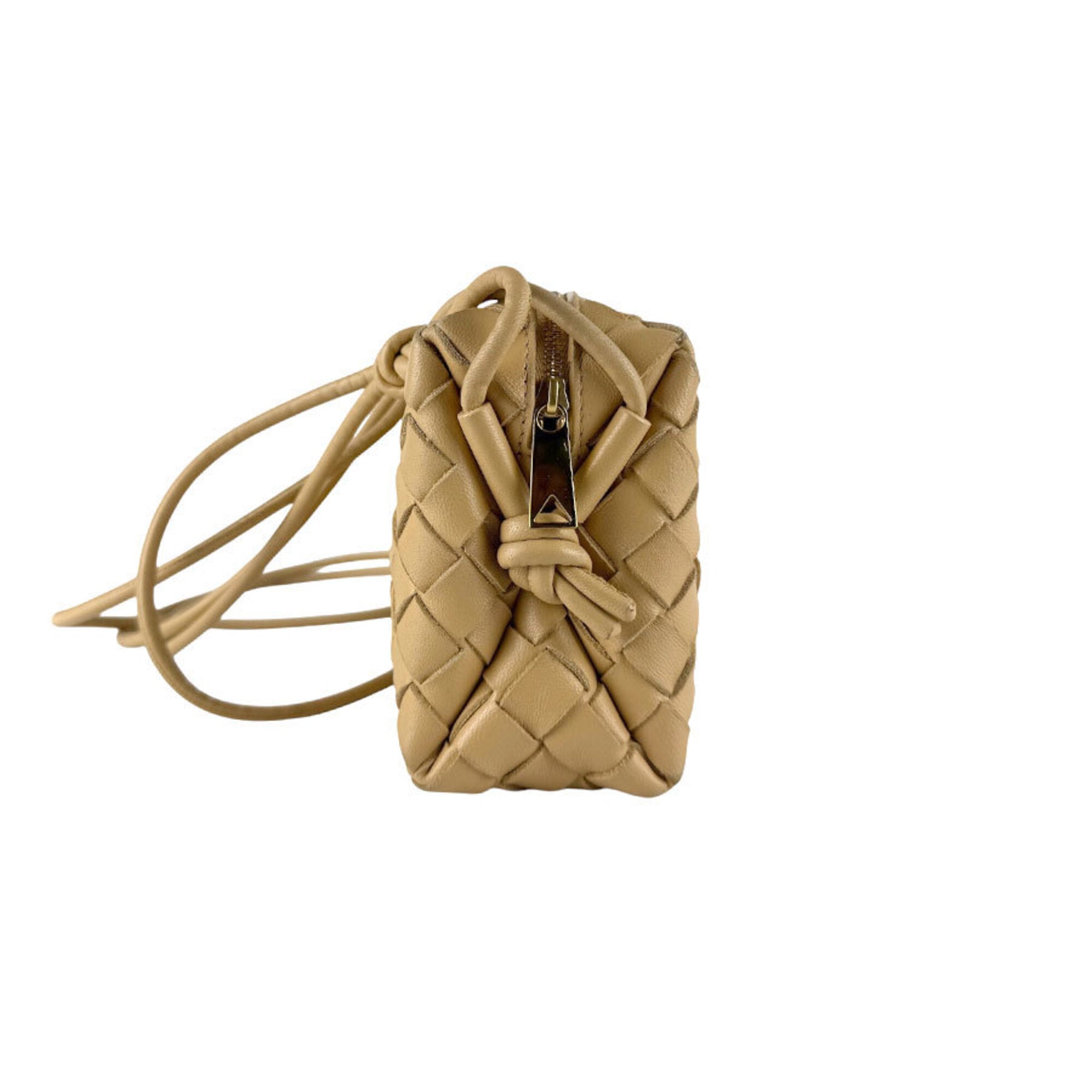 Bottega Veneta Beige Leather Shoulder Bag (Pre-Owned)