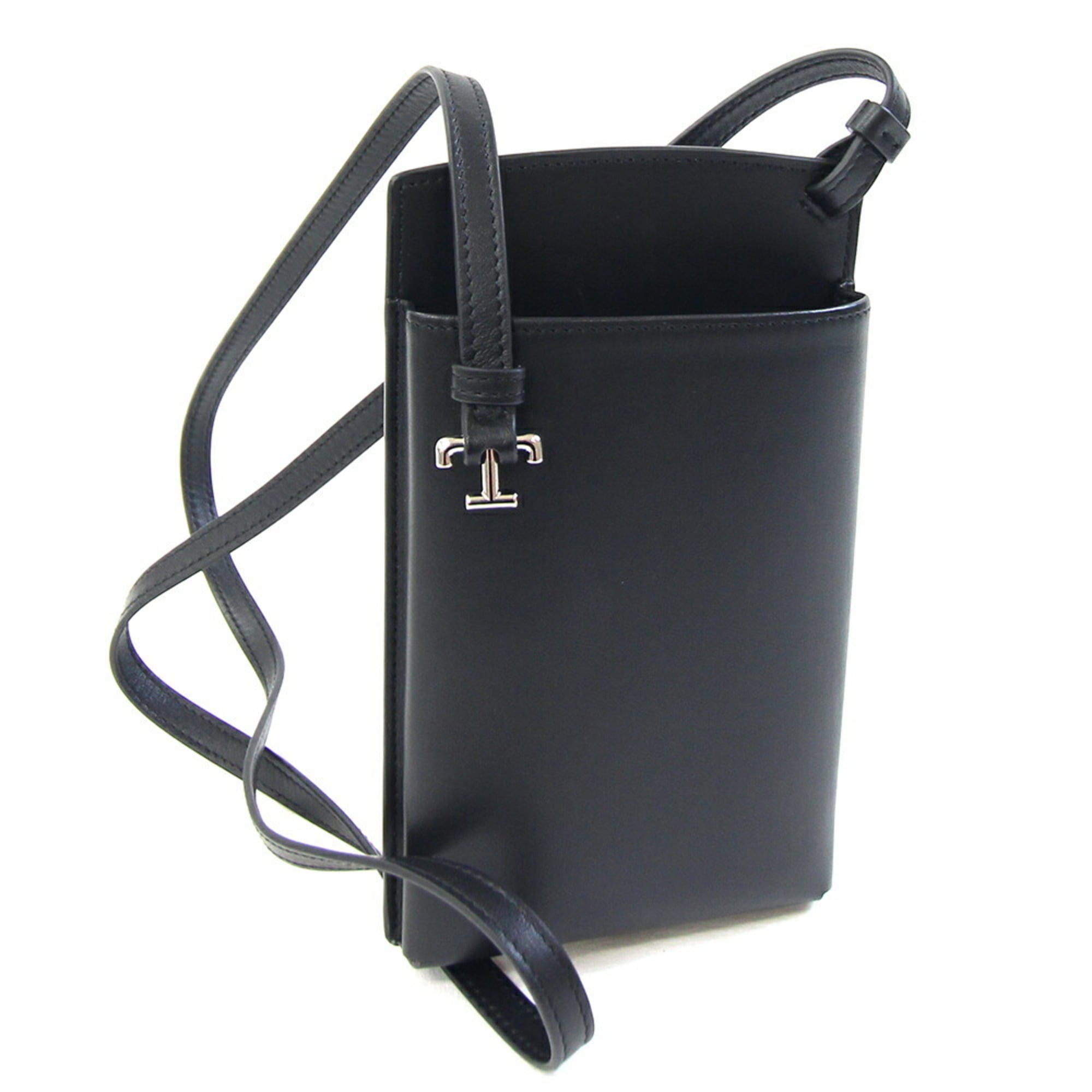 Tod's Black Leather Pochette Shoulder Bag (Pre-Owned)
