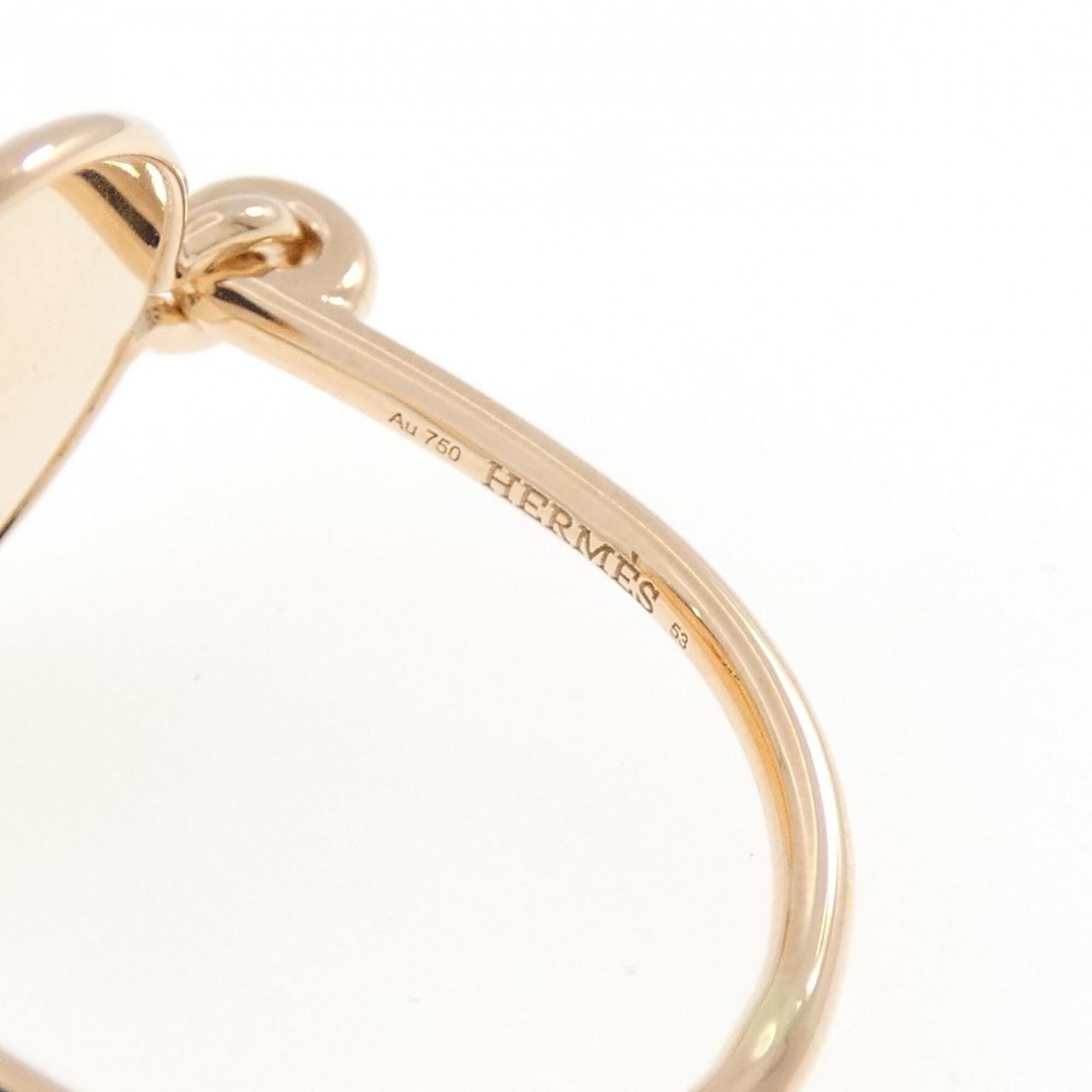 Hermes Pink Gold (18K) Band Ring (Pre-Owned)