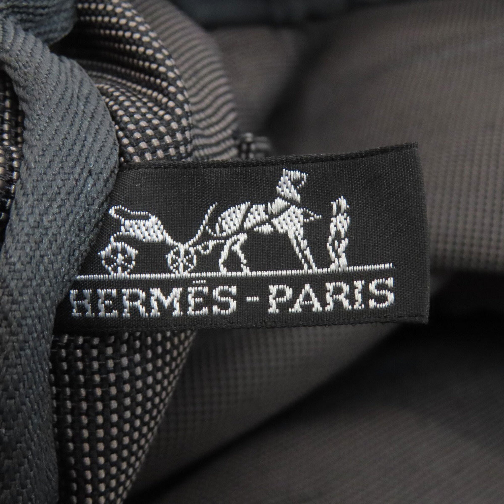 Hermes Gray Canvas Tote Bag (Pre-Owned)