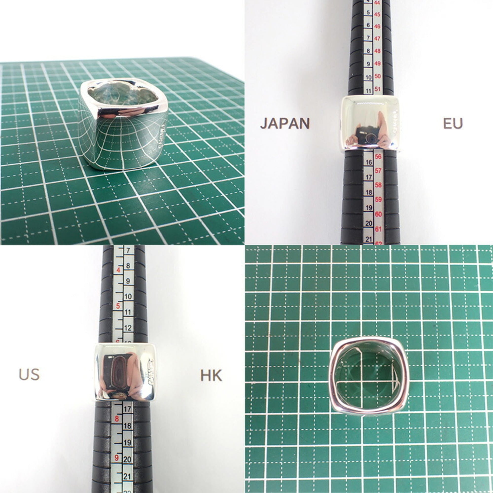 Chanel Silver Sterling Silver 925 Band Ring (Pre-Owned)