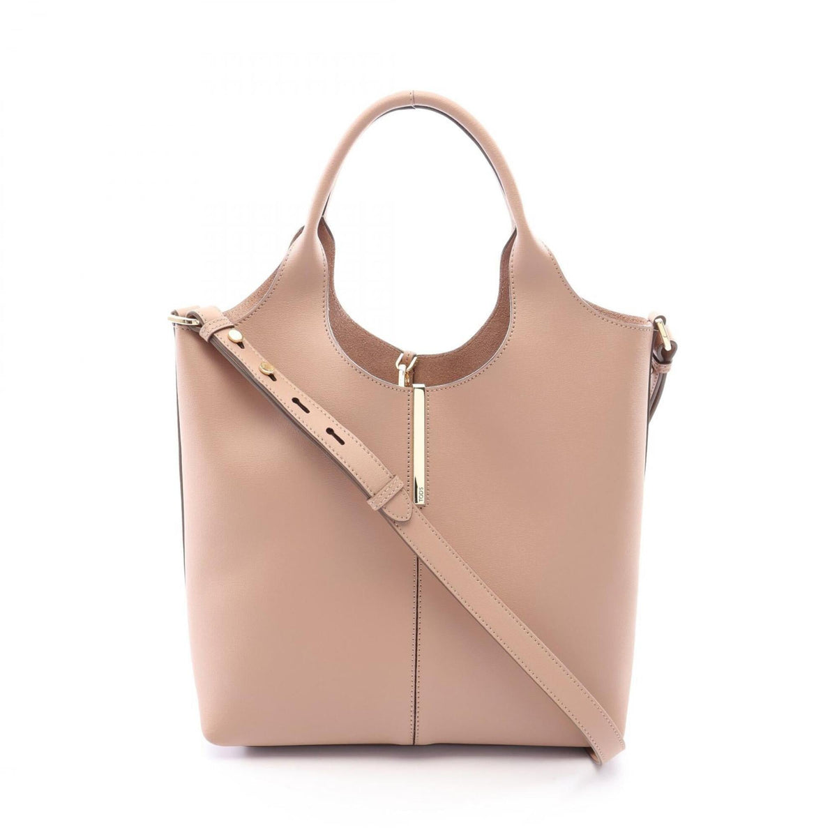 Tod's Pink Leather Handbag Tote Bag (Pre-Owned)