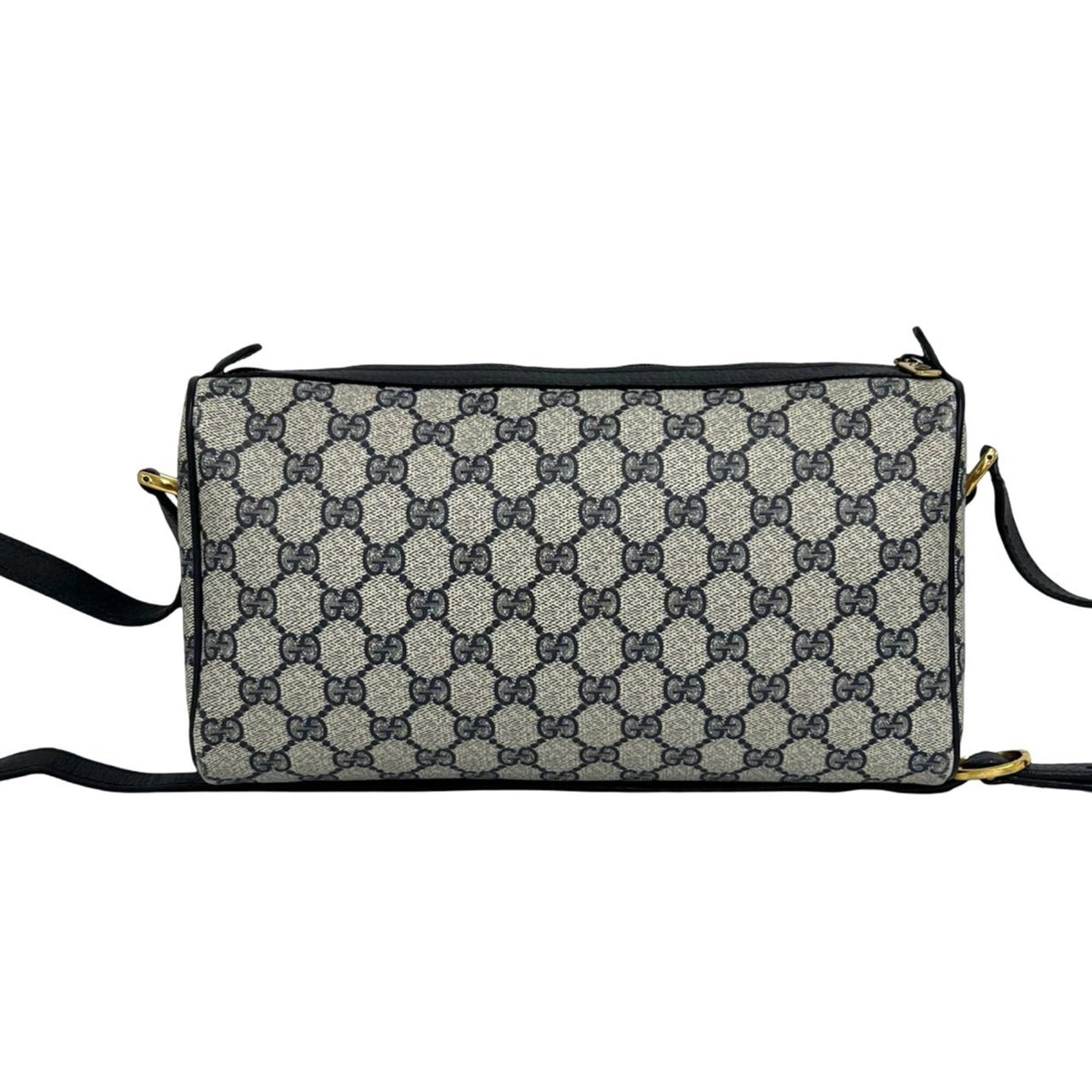Gucci Navy Pvc Leather Shoulder Bag (Pre-Owned)
