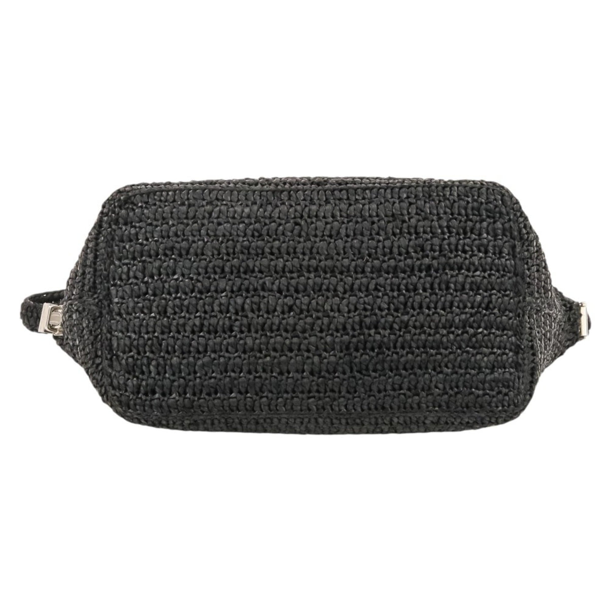 Yves Saint Laurent Black Raffia Shoulder Bag (Pre-Owned)