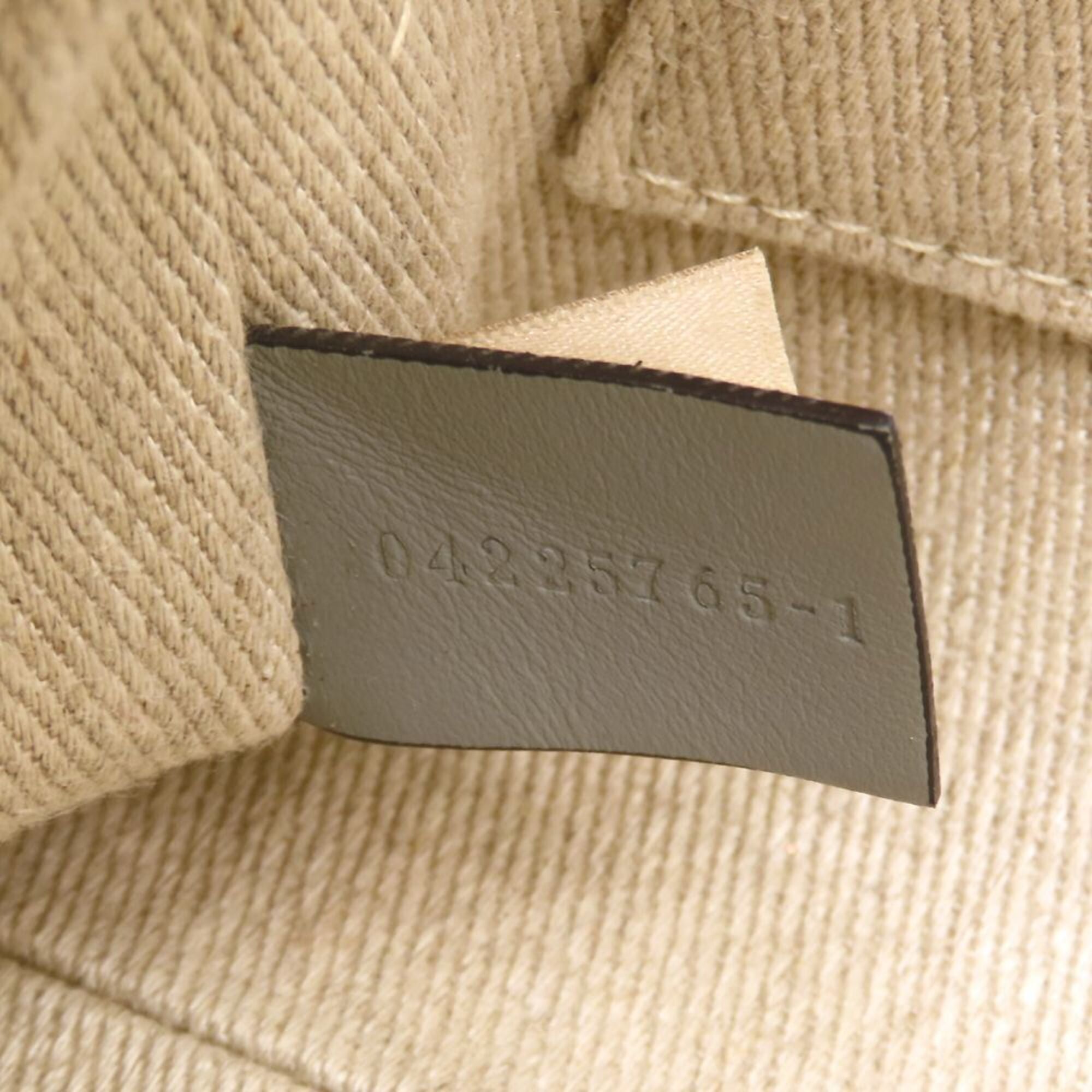 Chloé Beige Linen Leather Handbag (Pre-Owned)