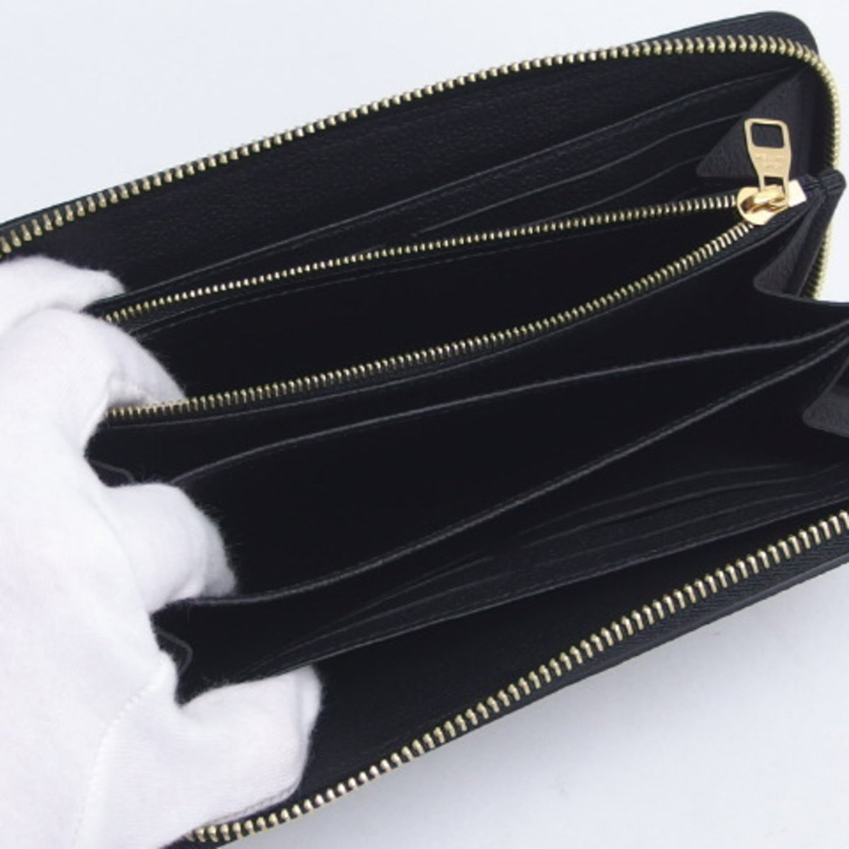 Louis Vuitton Monogram Empreinte Black Noir Monogram Empreinte Long Wallet (Bi-Fold) (Pre-Owned)