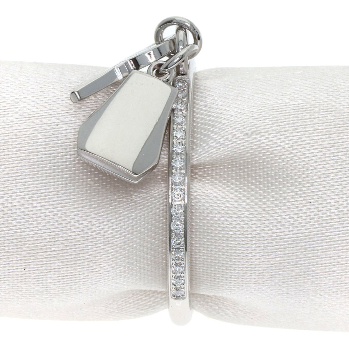 Hermes White Gold (18K) Band Ring (Pre-Owned)