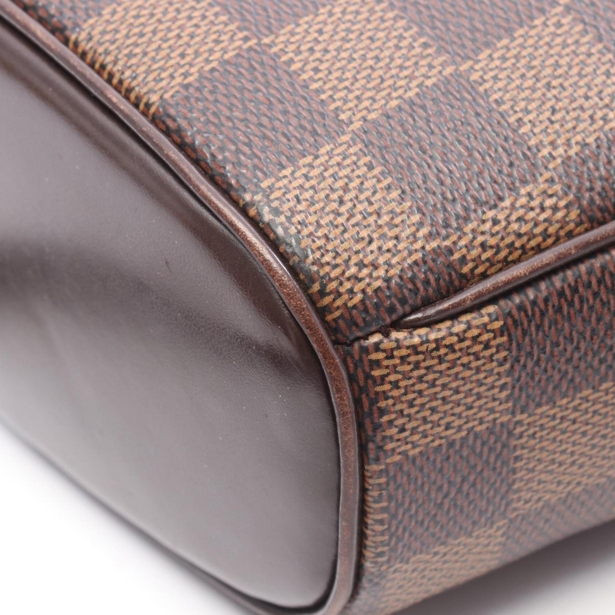 Louis Vuitton Brown Coated Canvas Pvc Damier Canvas Leather Handbag Shoulder Bag (Pre-Owned)