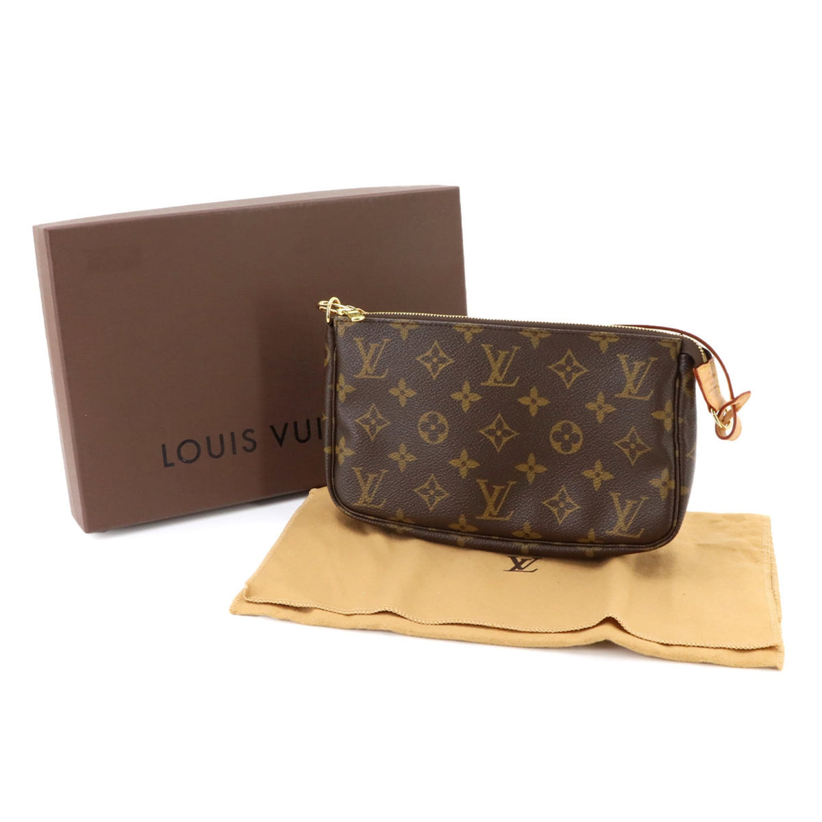 Louis Vuitton Brown Monogram Monogram Handbag Pochette (Pre-Owned)