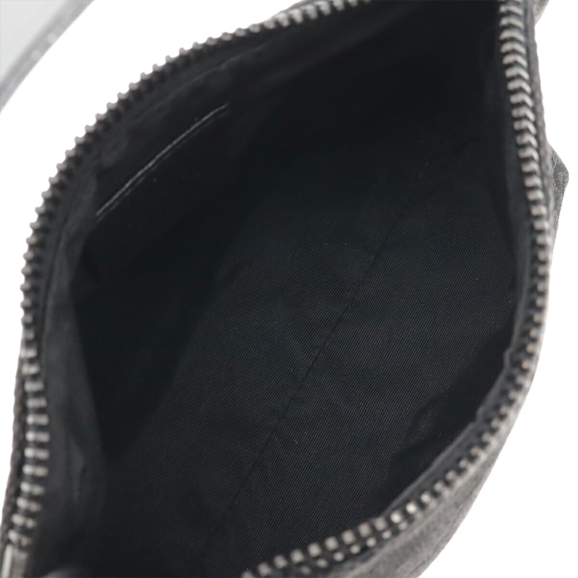 Gucci Gg Canvas Black Gg Canvas Leather Handbag (Pre-Owned)