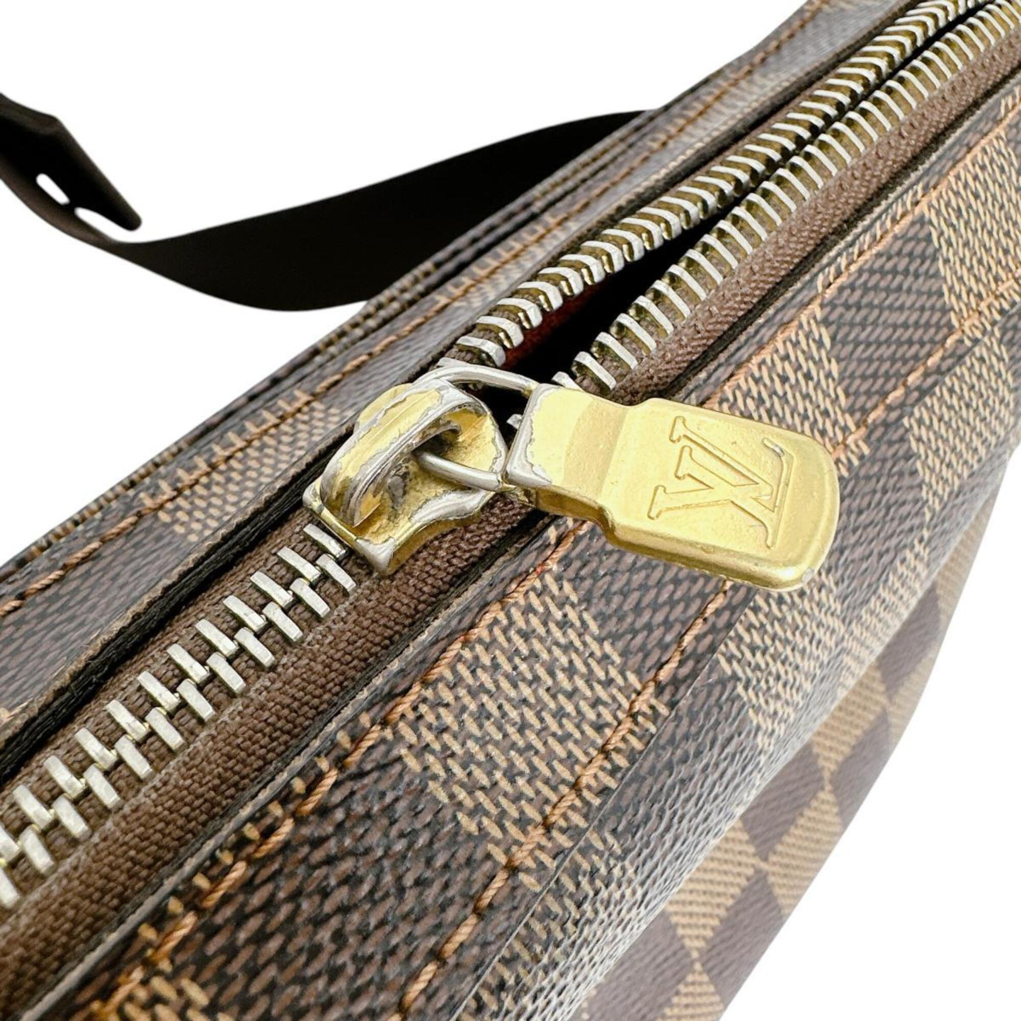 Louis Vuitton Brown Galle Or Damier Canvas Pouch Sling Bag (Pre-Owned)