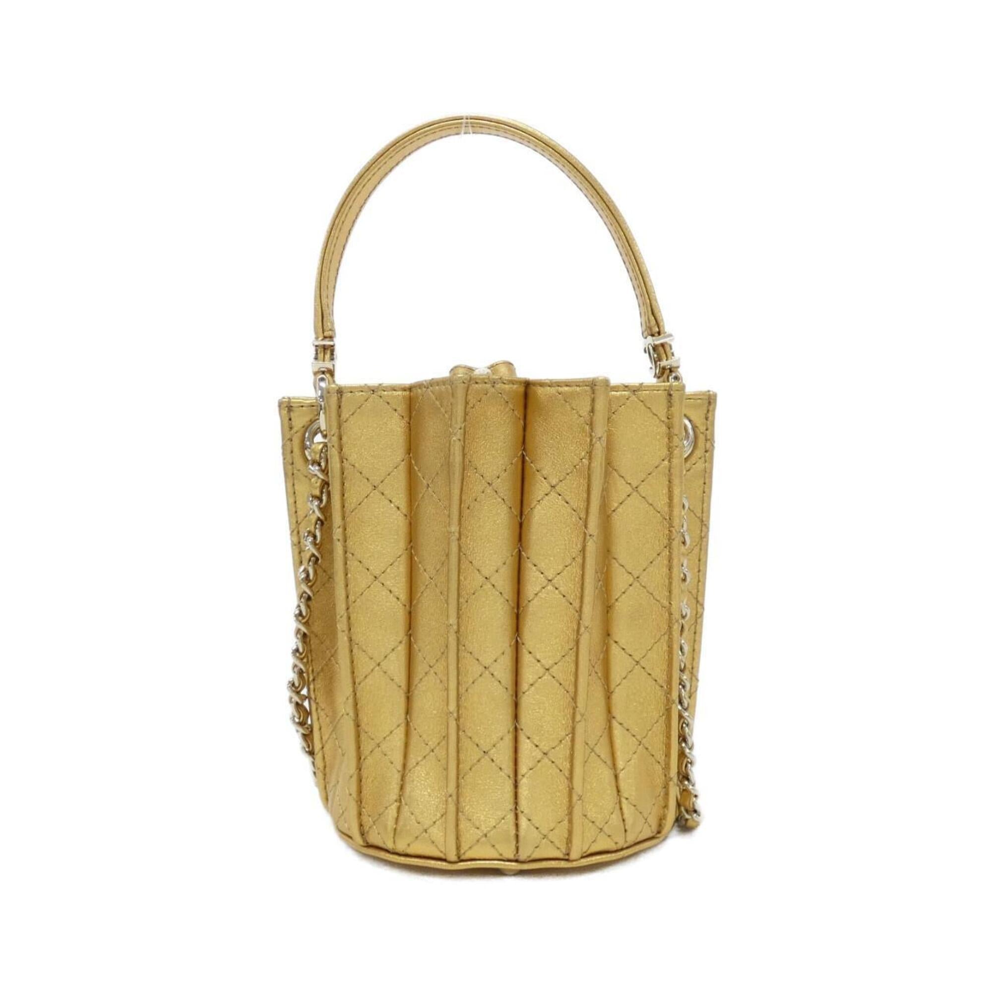 Chanel Gold Handbag (Pre-Owned)