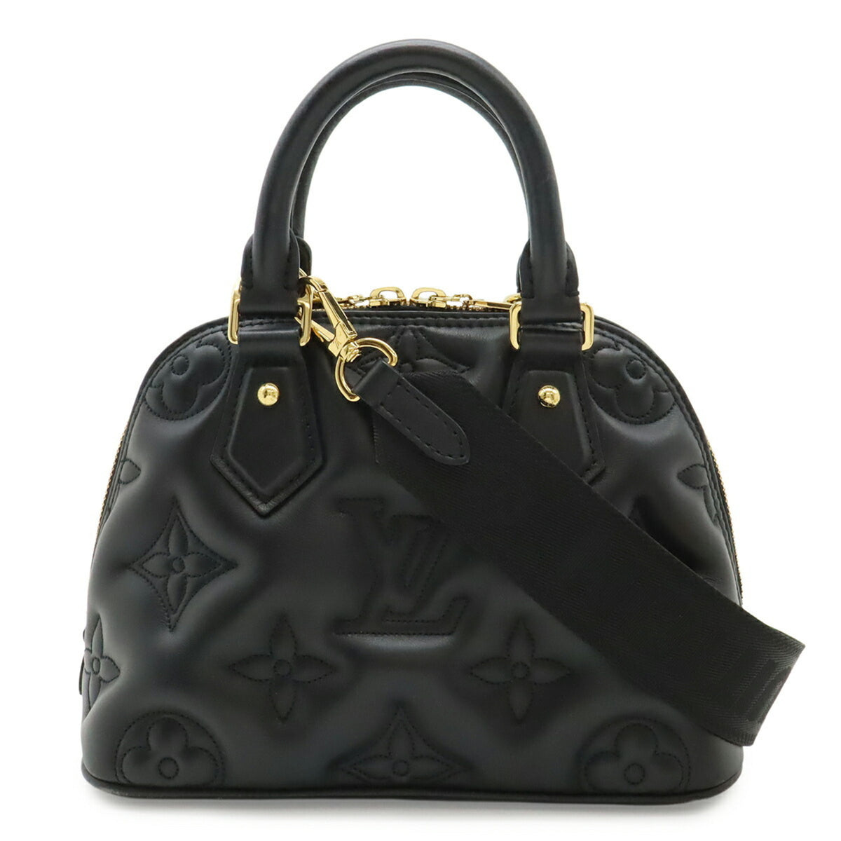 Louis Vuitton Black Noir White Quilting Handbag Shoulder Bag (Pre-Owned)