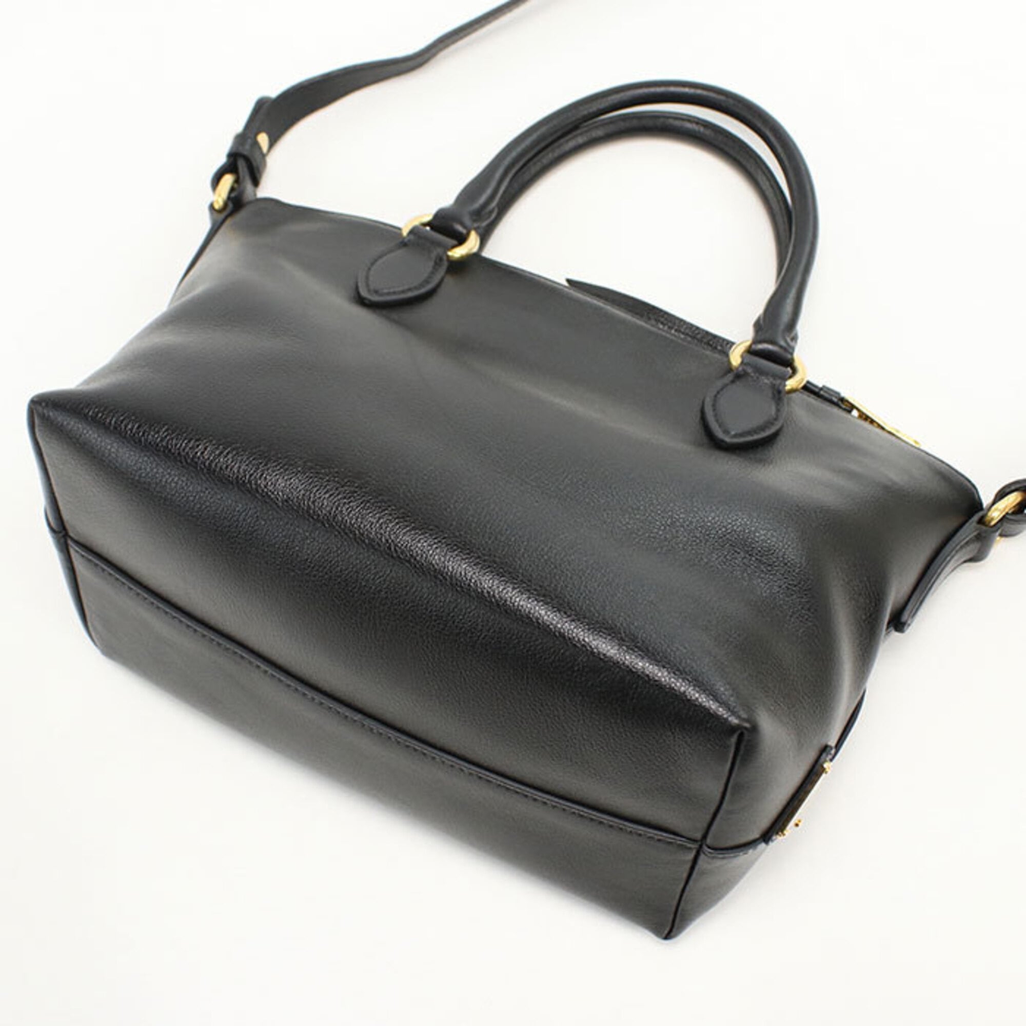 Prada Black Leather Handbag (Pre-Owned)