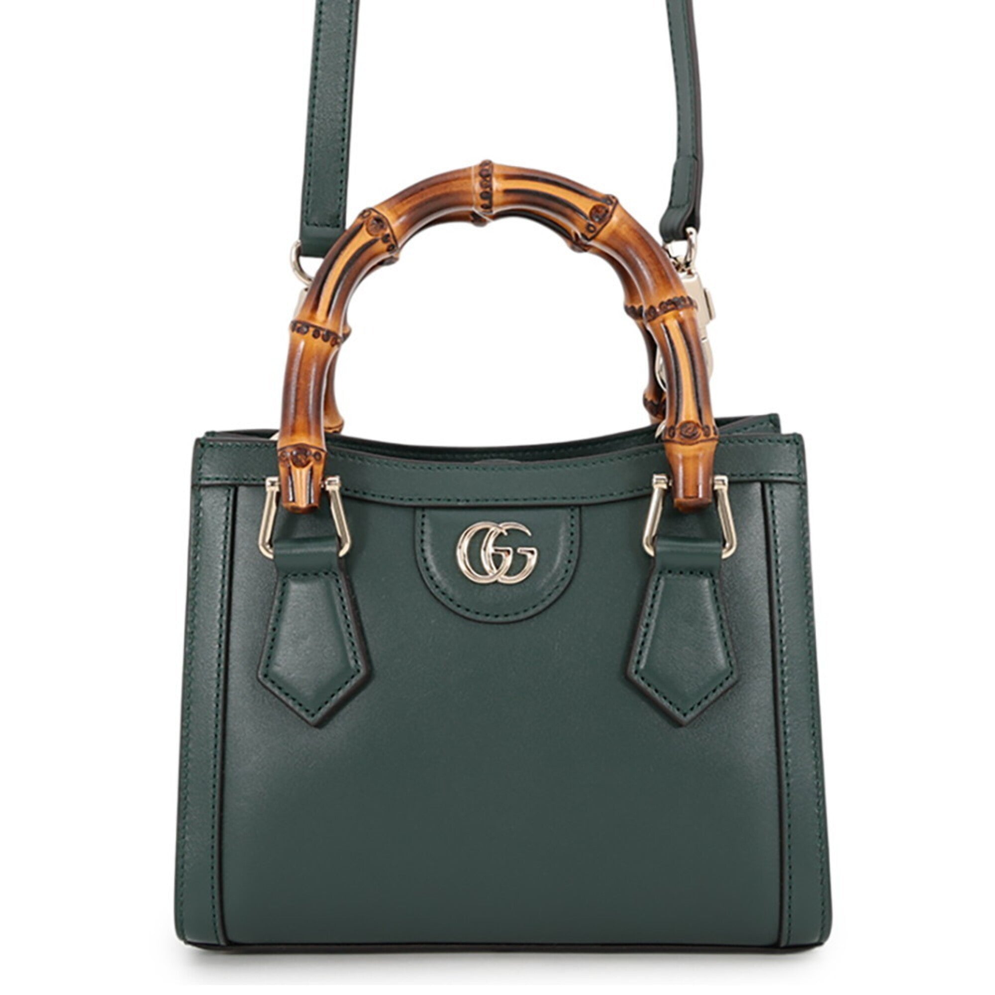 Gucci Green Leather Handbag (Pre-Owned)
