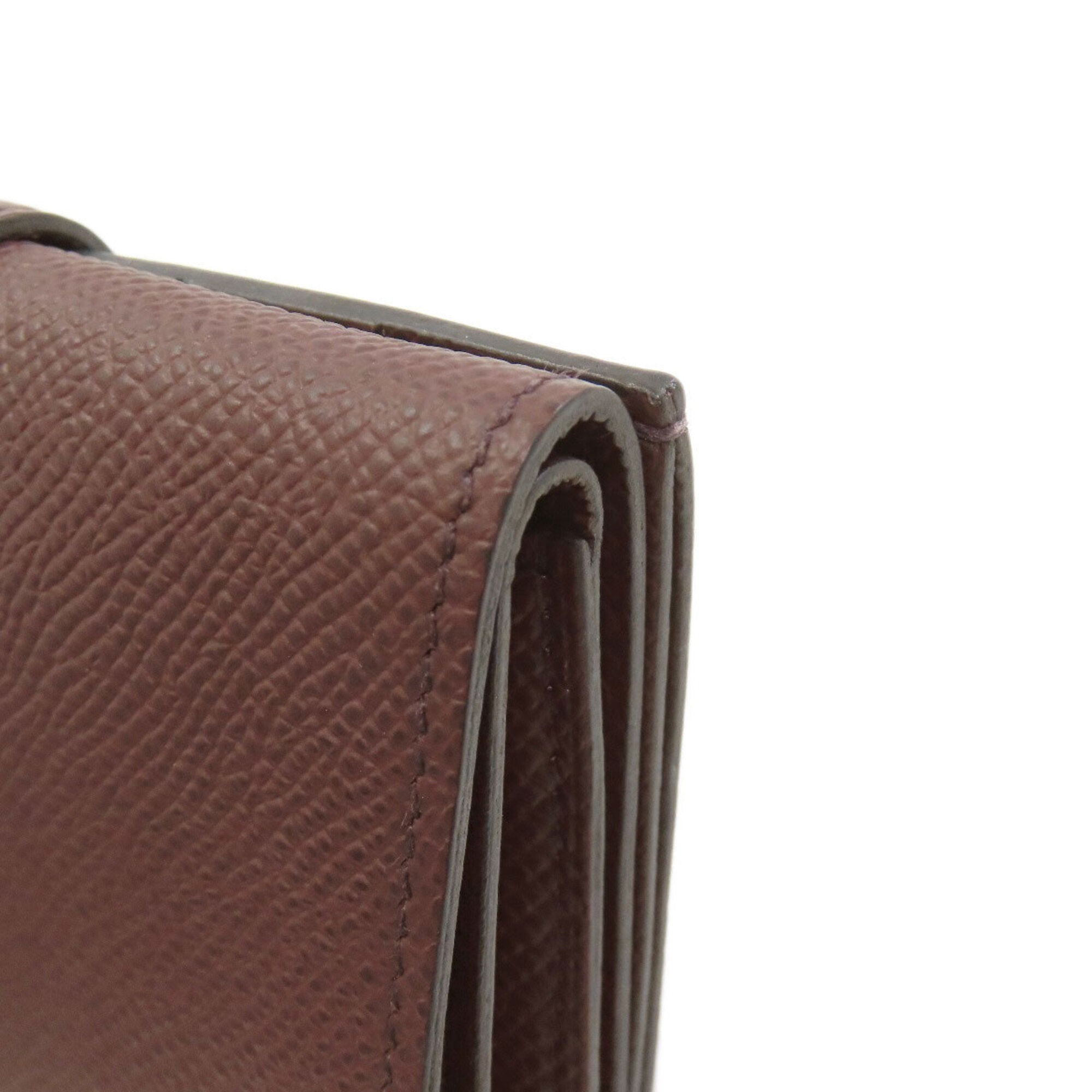 Hermes Bordeaux Epsom Leather Wallet (Bi-Fold) (Pre-Owned)