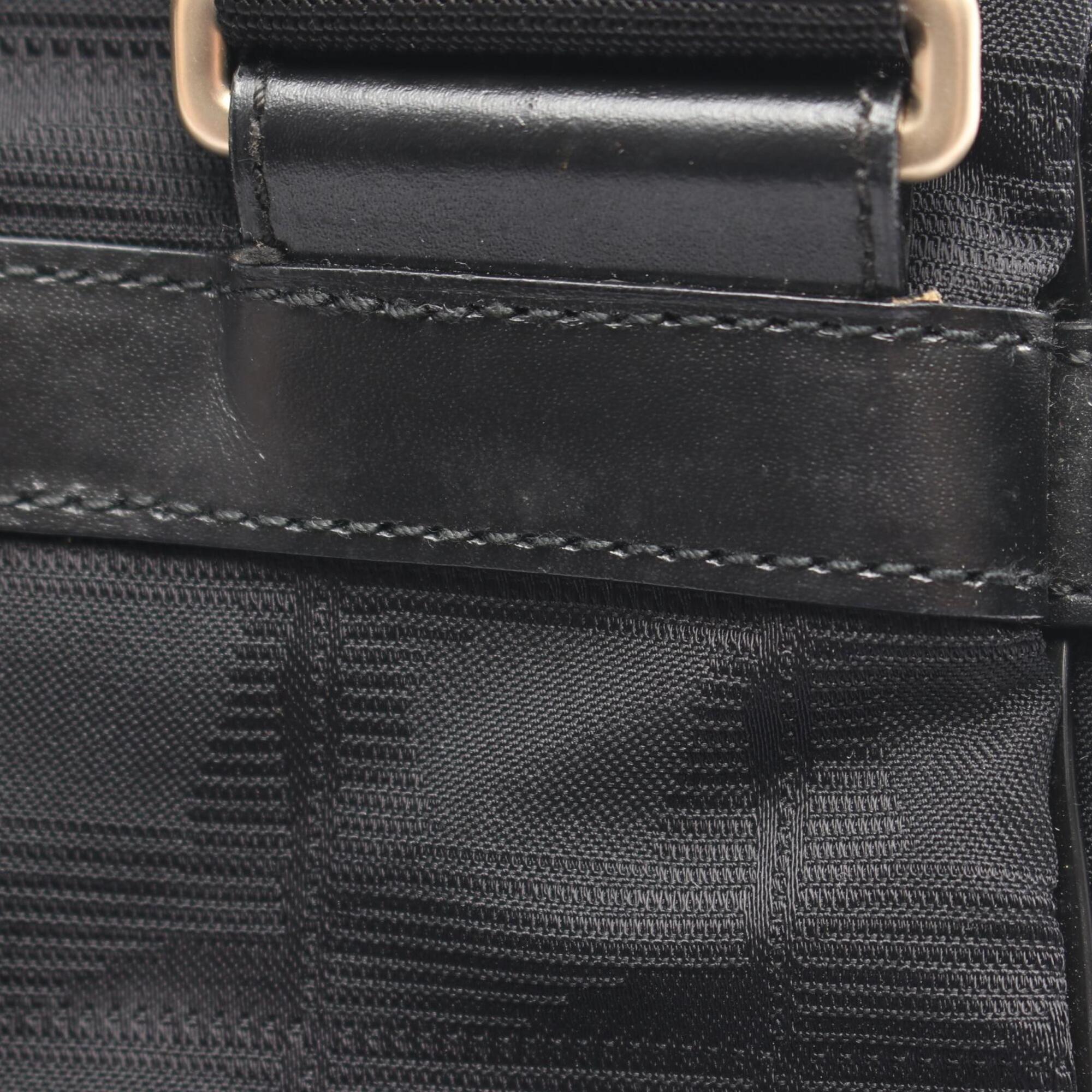 Chanel Black Nylon Canvas Handbag Shoulder Bag (Pre-Owned)