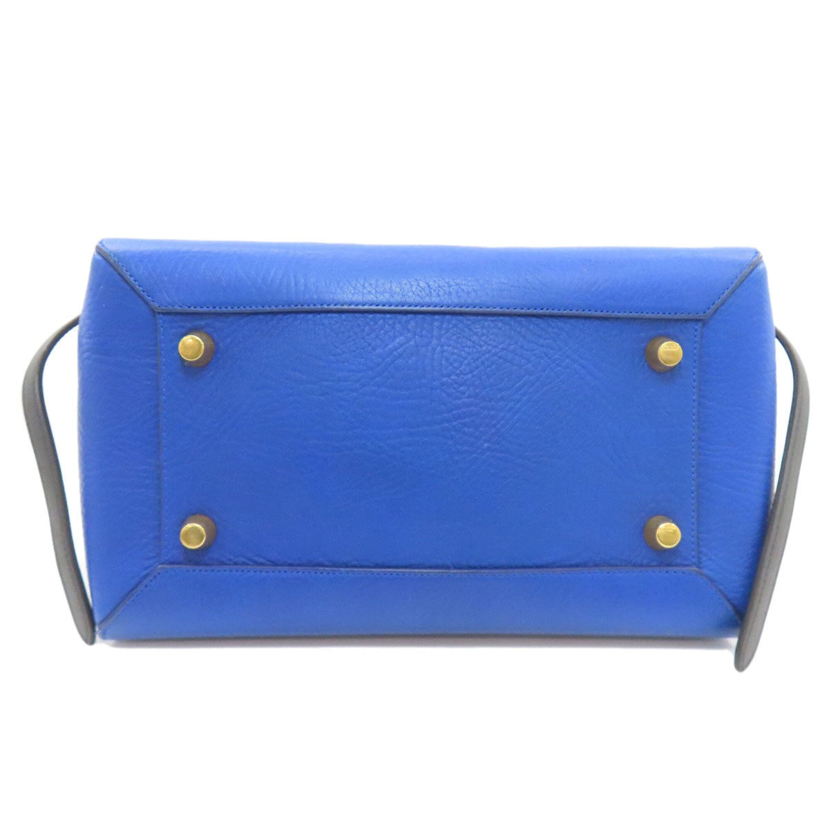 Celine Black Blue Brown Leather Handbag (Pre-Owned)