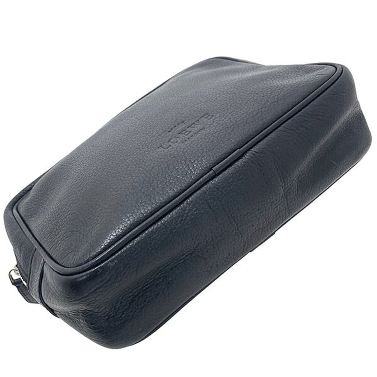 Loewe Black Leather Pouch (Pre-Owned)