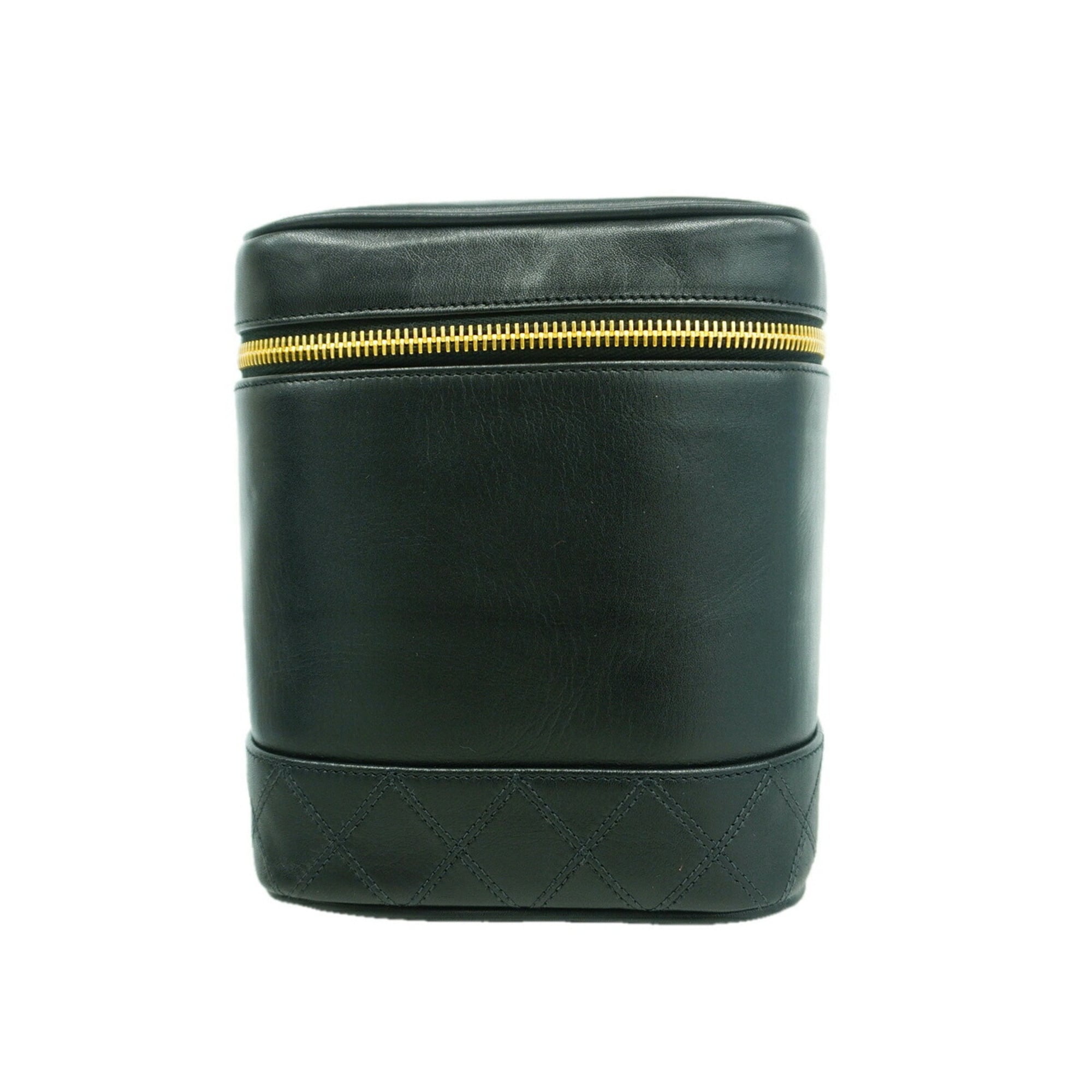 Chanel Black Leather Vanity Bag (Pre-Owned)
