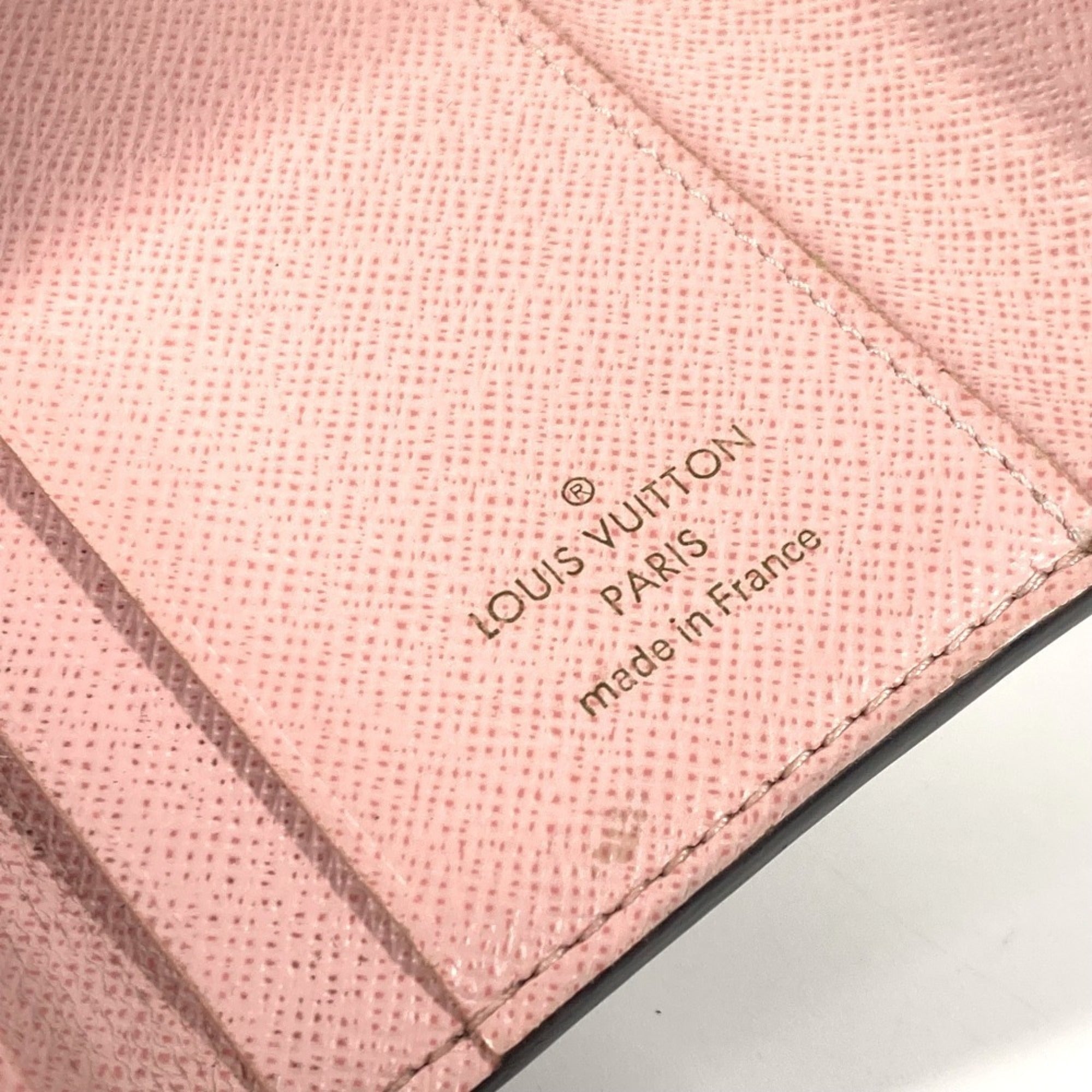 Louis Vuitton Brown Pink Monogram Wallet (Tri-Fold) (Pre-Owned)
