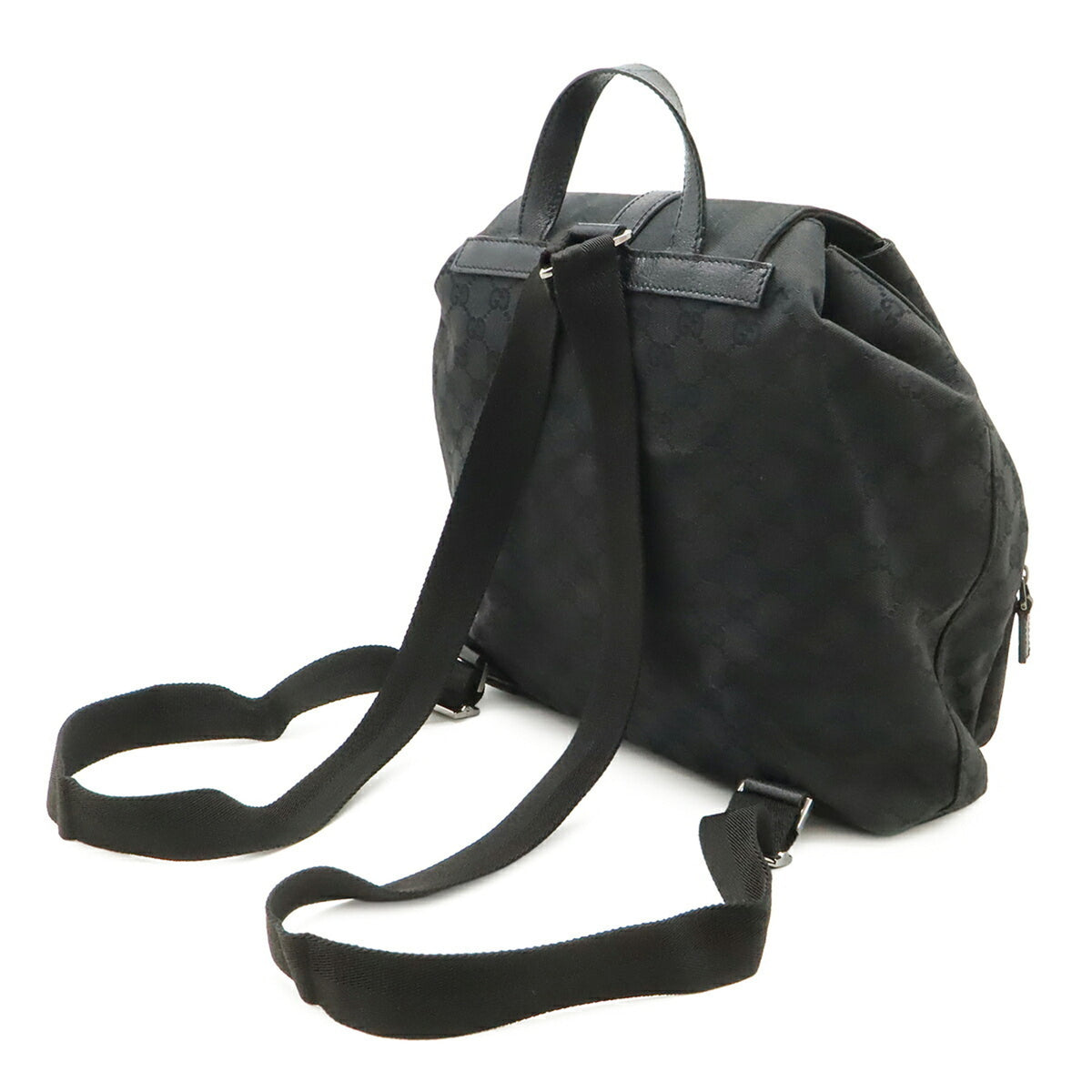 Gucci Black Gg Canvas Backpack (Pre-Owned)