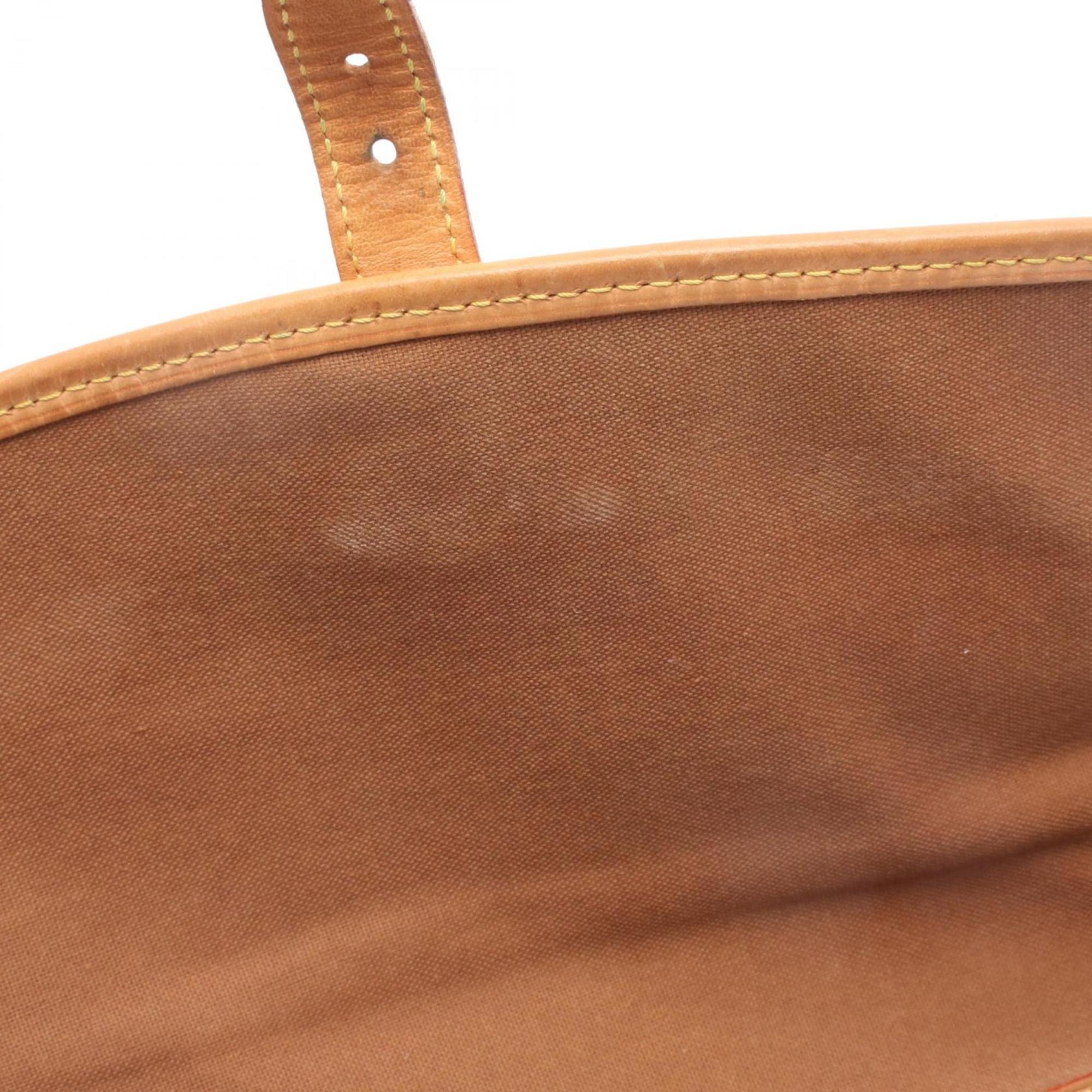 Louis Vuitton Brown Coated Canvas Leather Shoulder Bag (Pre-Owned)