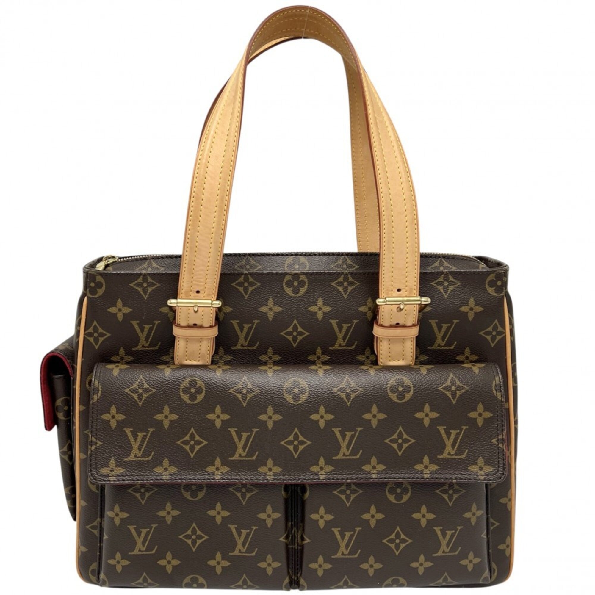 Louis Vuitton Brown Monogram Canvas Handbag Tote Bag (Pre-Owned)