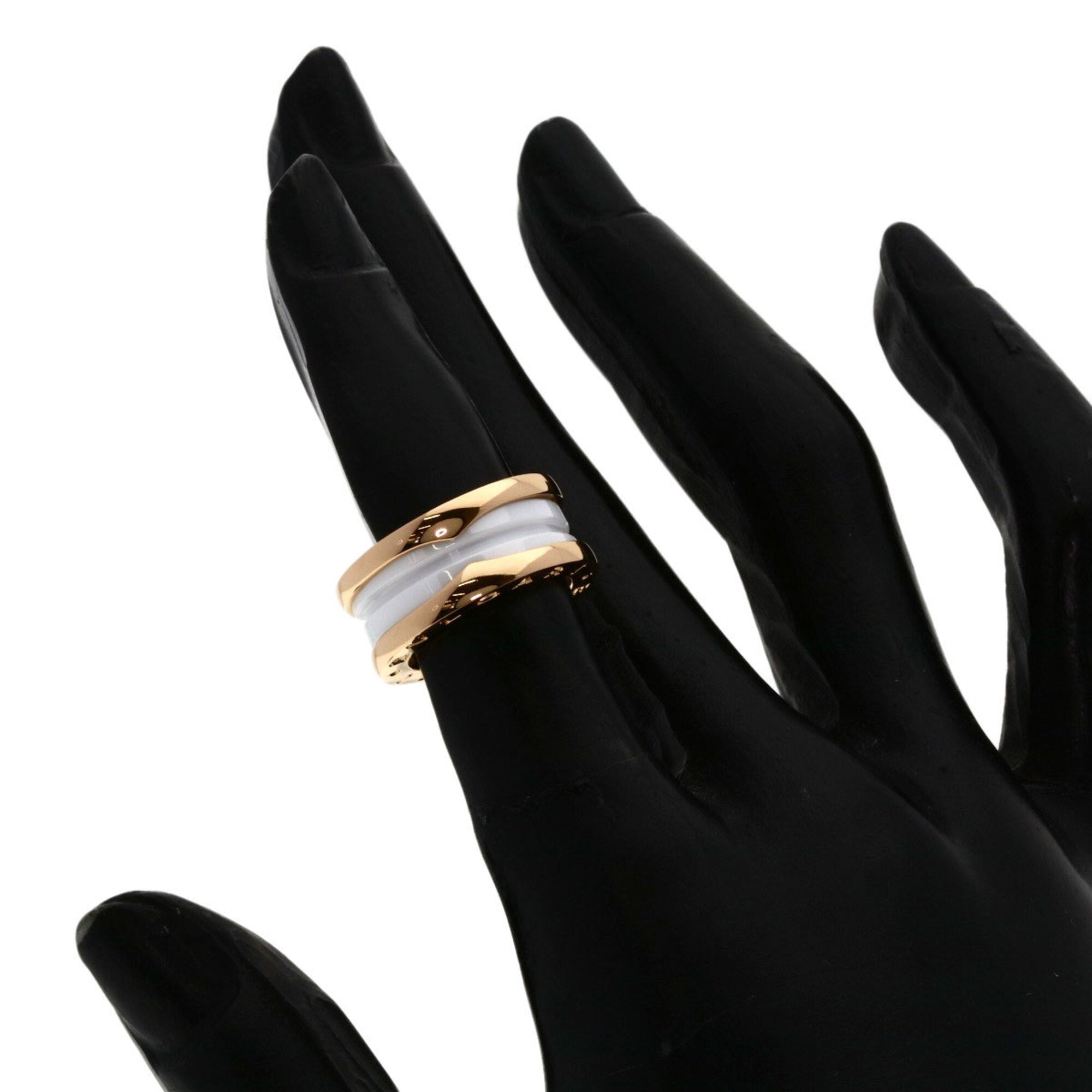 Bvlgari B.Zero1 Pink Gold (18K) Ceramic Band Ring (Pre-Owned)