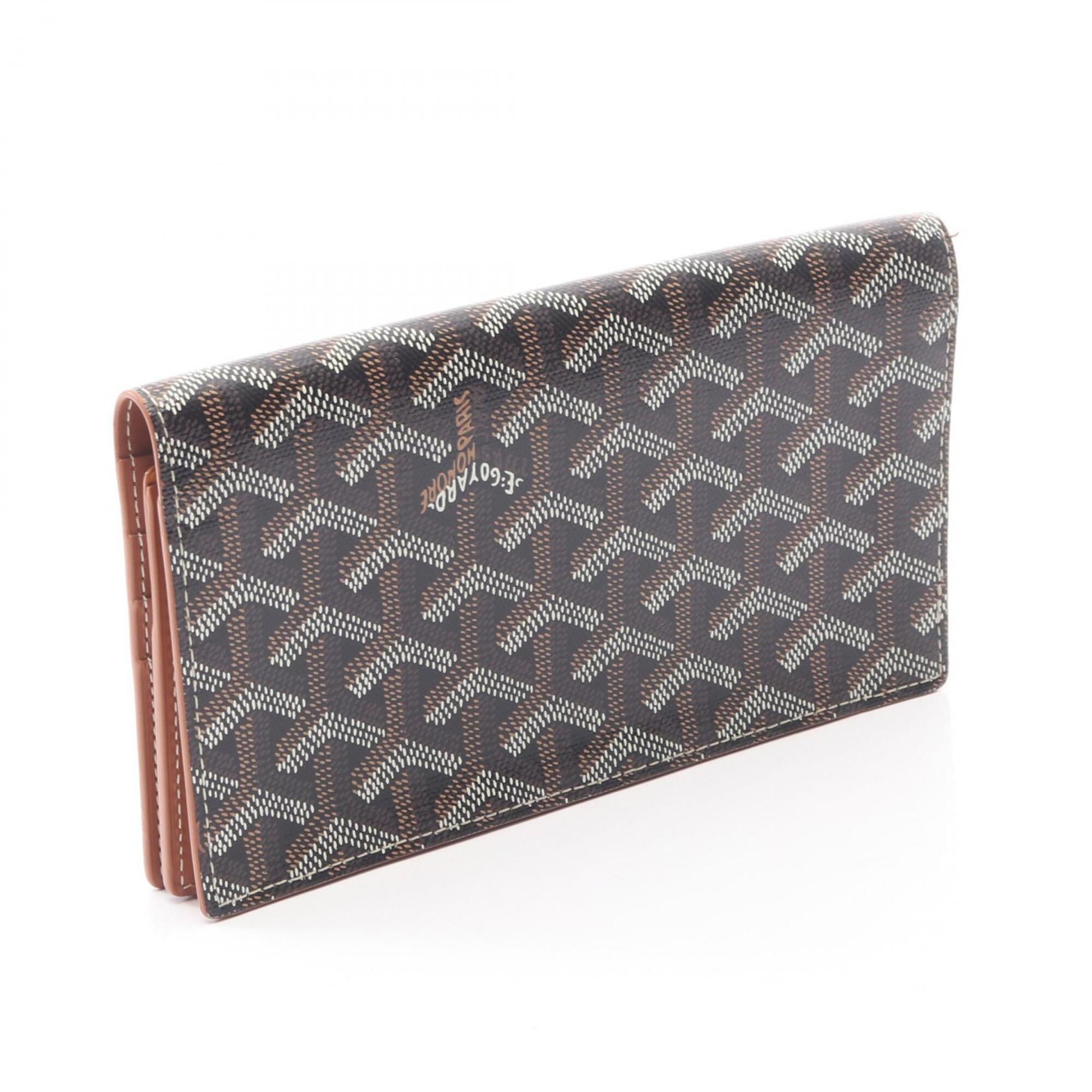 Goyard Black Multi-Color Coated Canvas Pvc Long Wallet (Bi-Fold) (Pre-Owned)