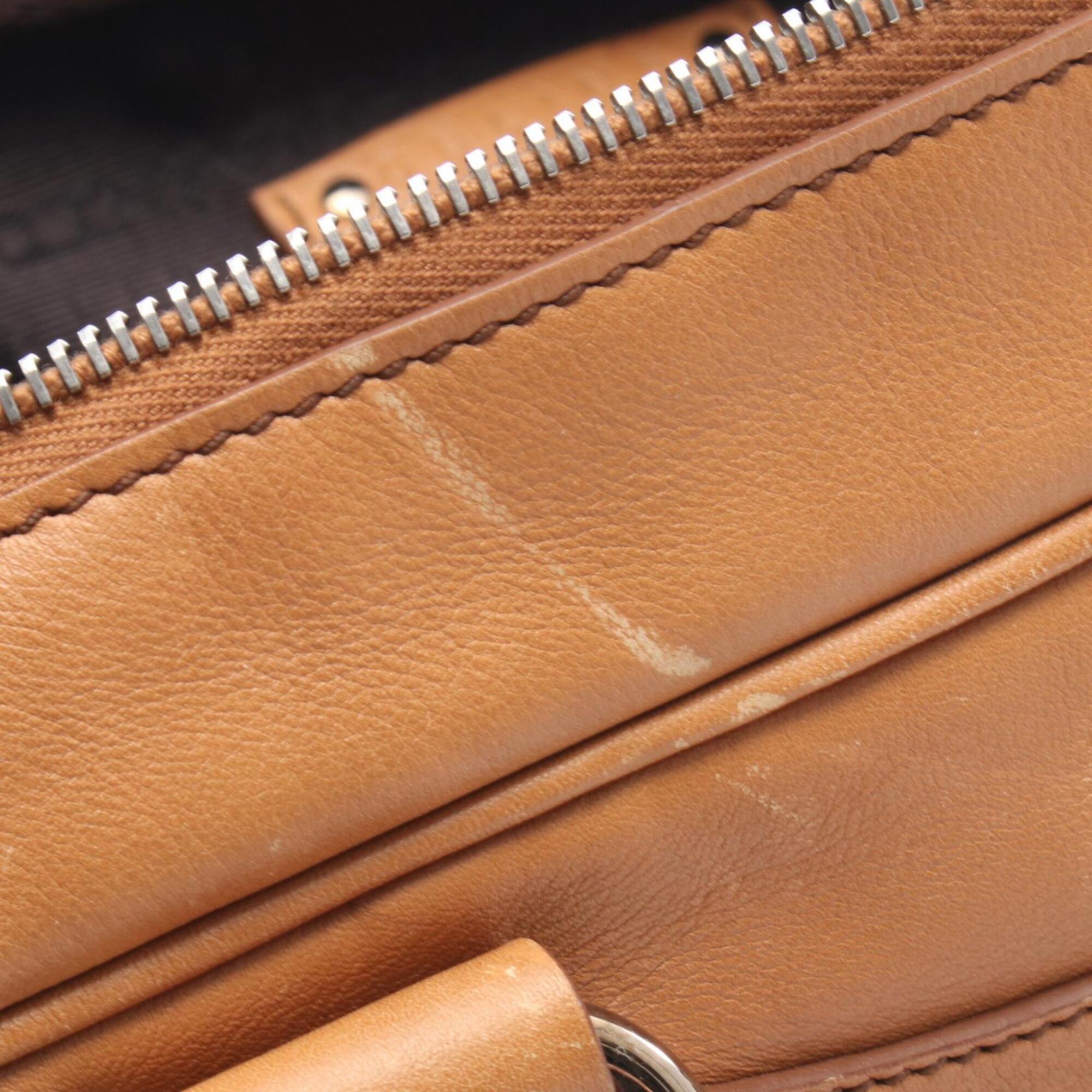 Celine Boogie Brown Leather Handbag (Pre-Owned)