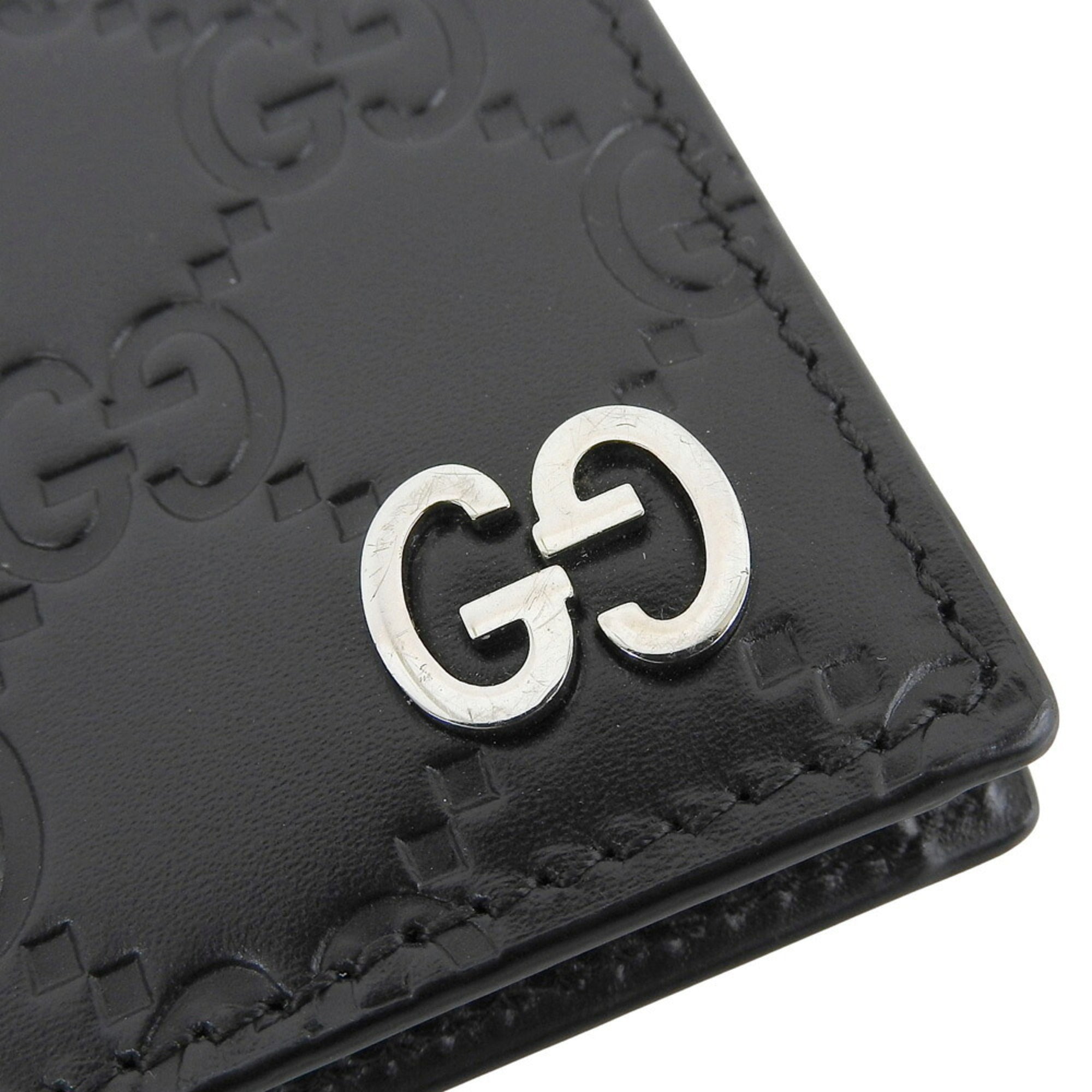 Gucci Black Leather Coin Purse/Coin Case (Pre-Owned)