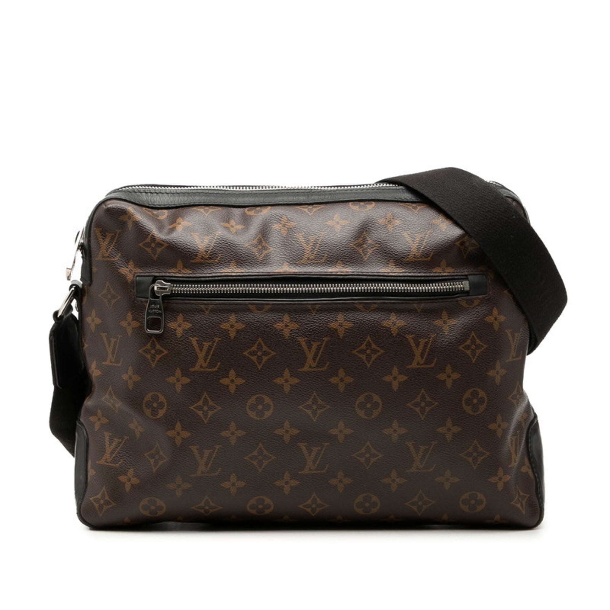 Louis Vuitton Black Brown Monogram Macassar Pvc Leather Shoulder Bag (Pre-Owned)