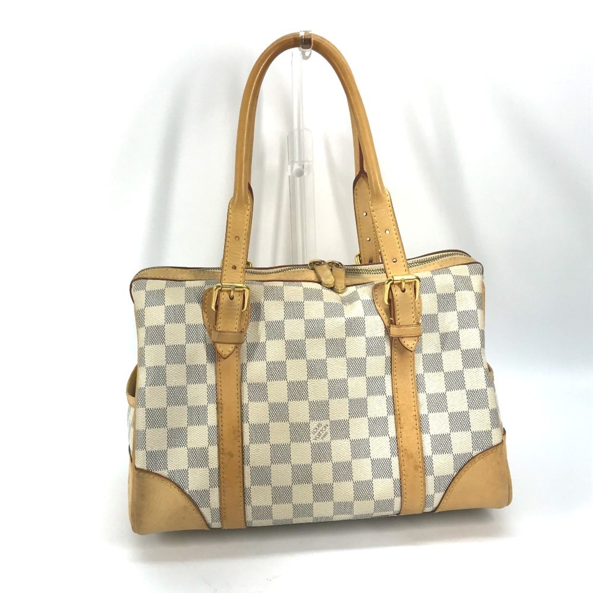Louis Vuitton Damier Azur White Damier Azur Boston Bag Handbag (Pre-Owned)