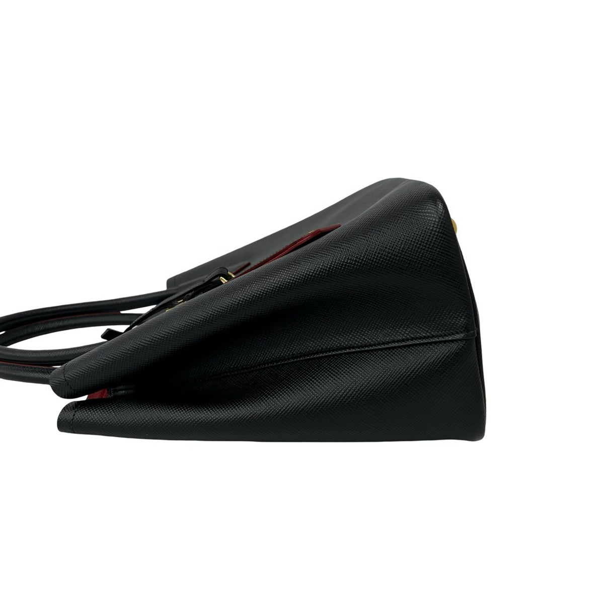 Prada Black Leather Handbag Shoulder Bag (Pre-Owned)