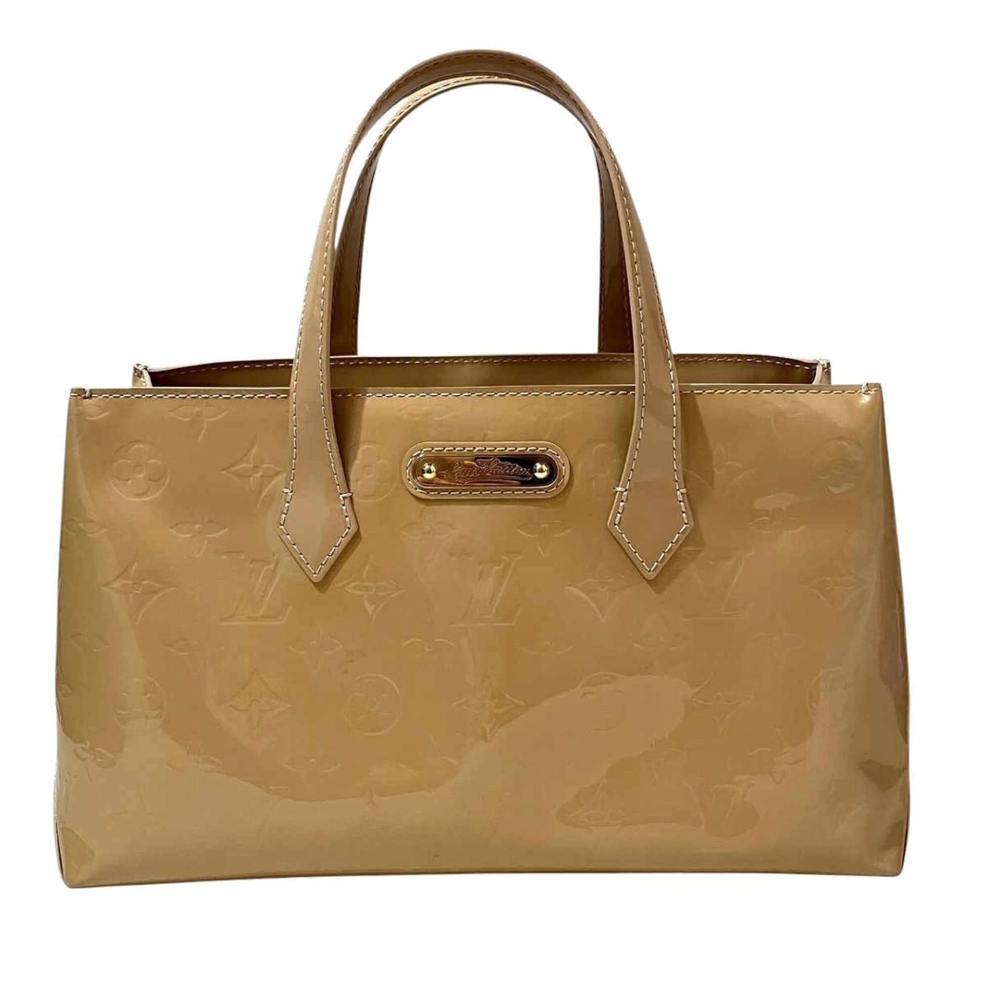 Louis Vuitton Yellow Vernis Handbag (Pre-Owned)
