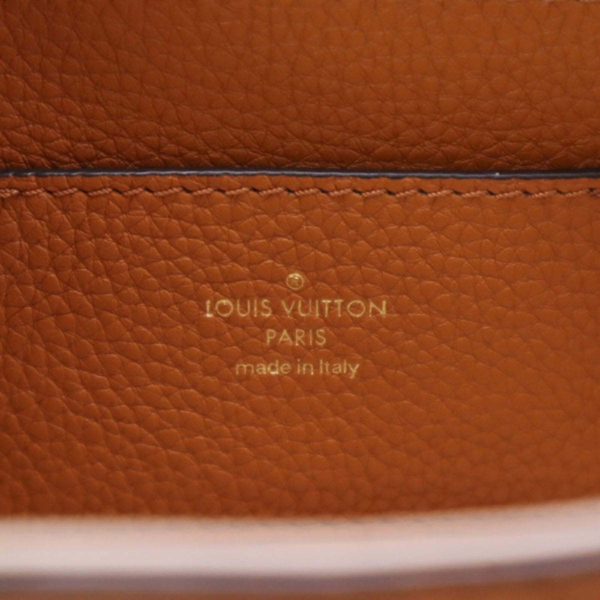 Louis Vuitton Brown Caramel Cream Leather Shoulder Bag (Pre-Owned)