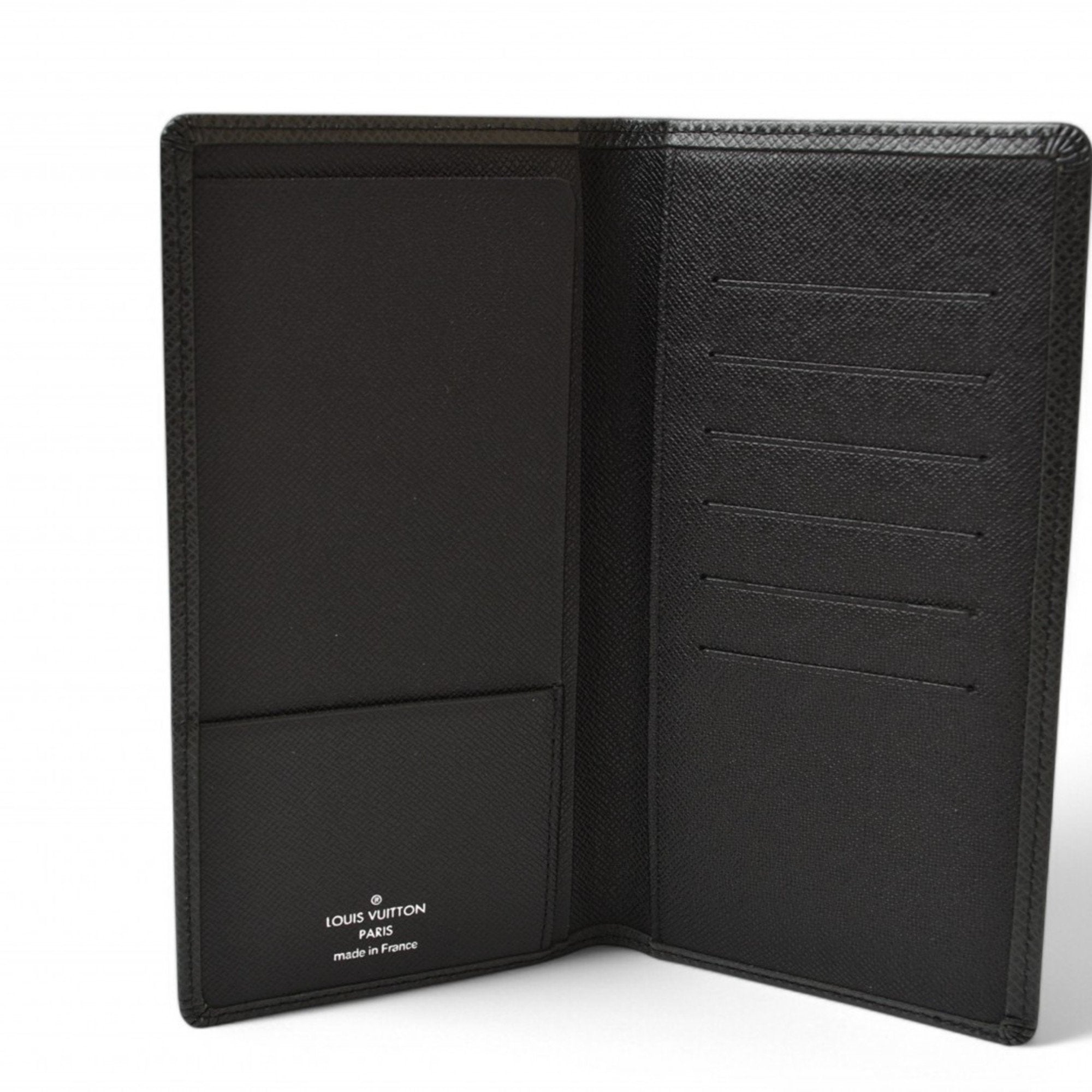 Louis Vuitton Ardoise Leather Long Bill Wallet (Bi-Fold) (Pre-Owned)