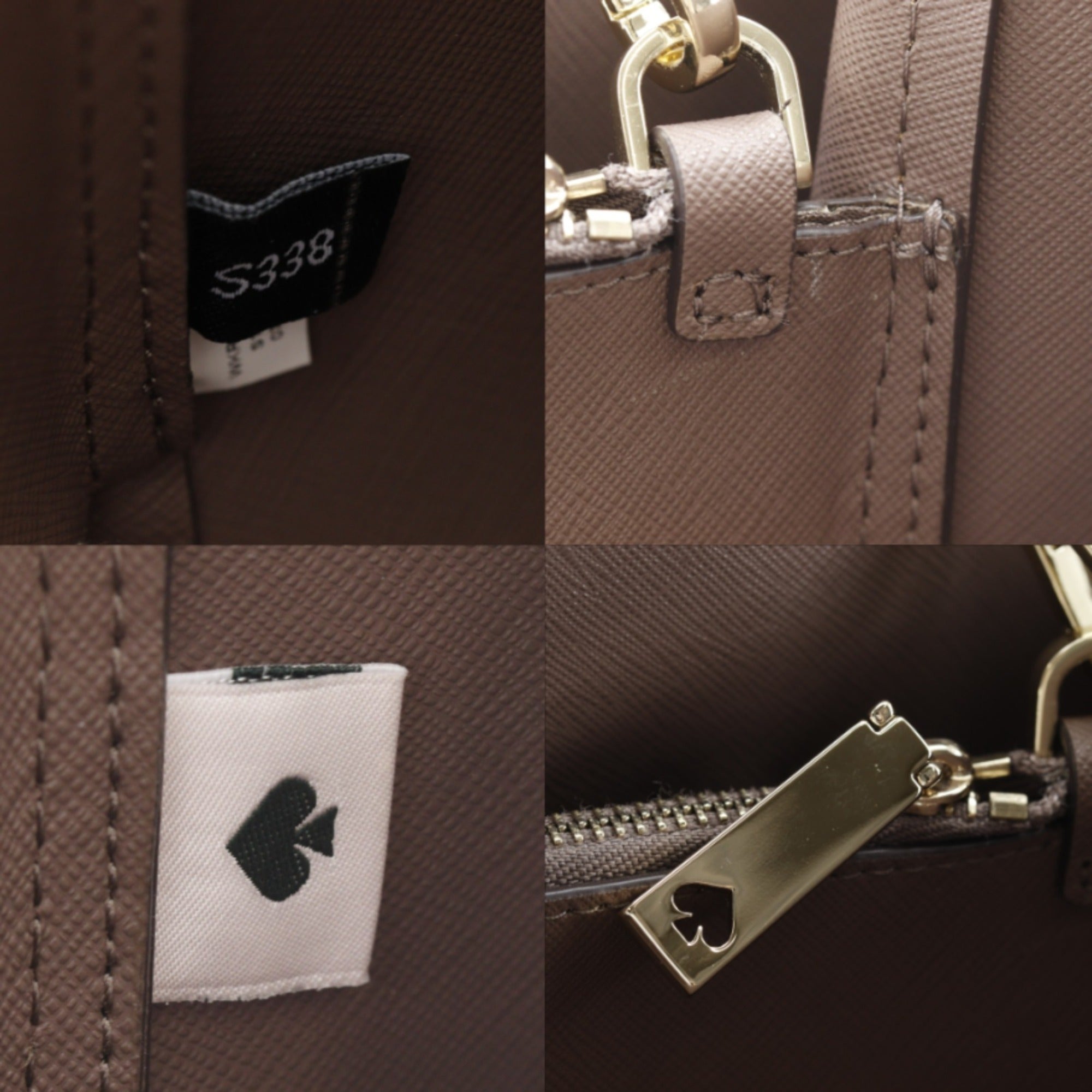 Kate Spade Beige Leather Tote Bag (Pre-Owned)
