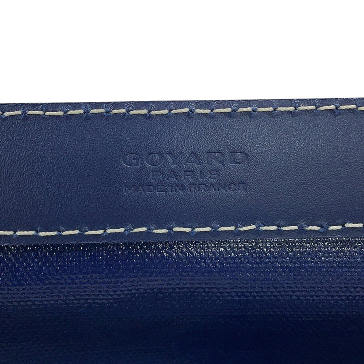 Goyard Bellechasse Blue Navy Pvc Leather Handbag Tote Bag (Pre-Owned)